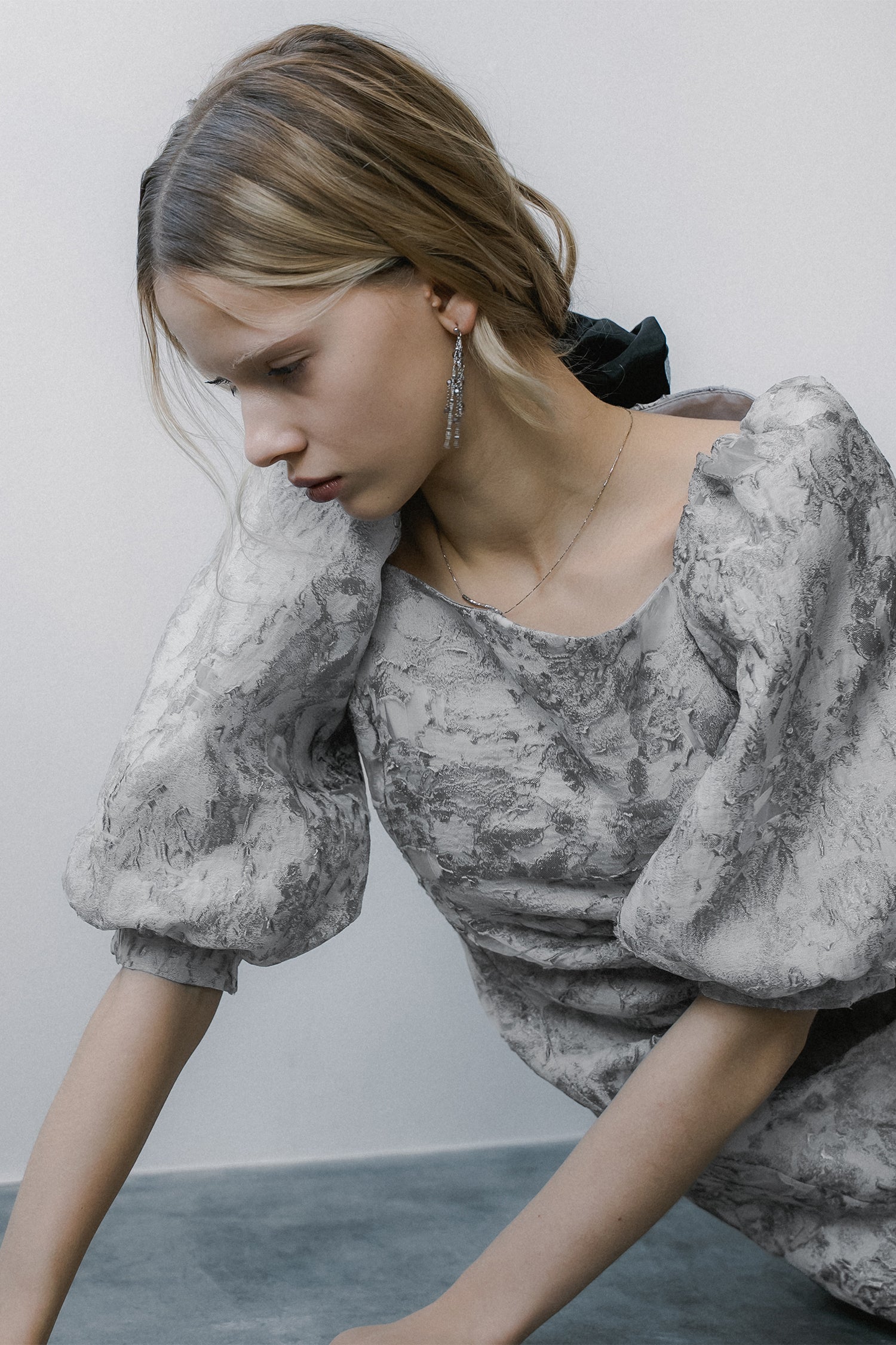 et.UNiVER │1071 Sheer Jacquard Organza Dress – et.UNiVER │ 公式