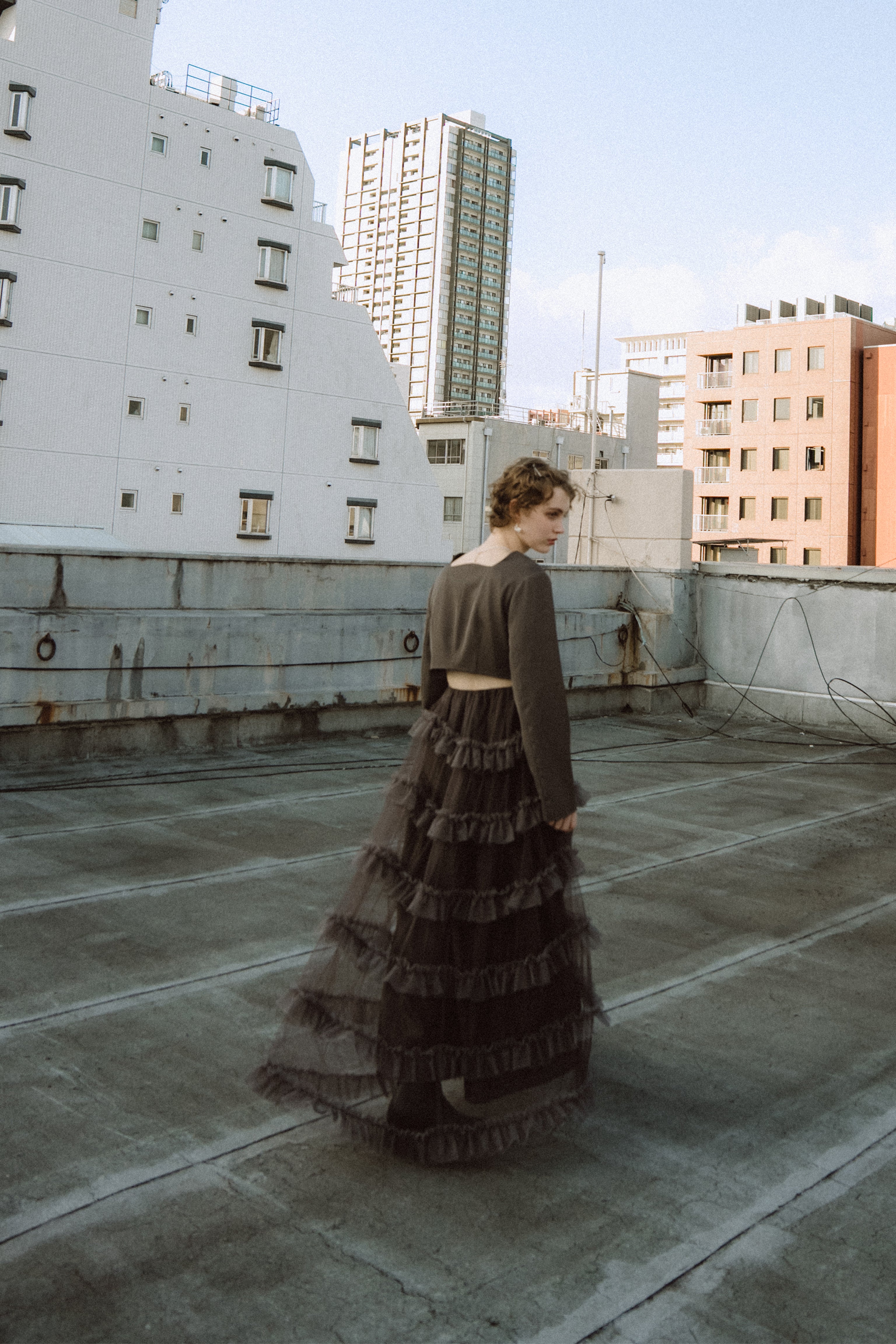 1040 Tiered tulle Skirt+JK