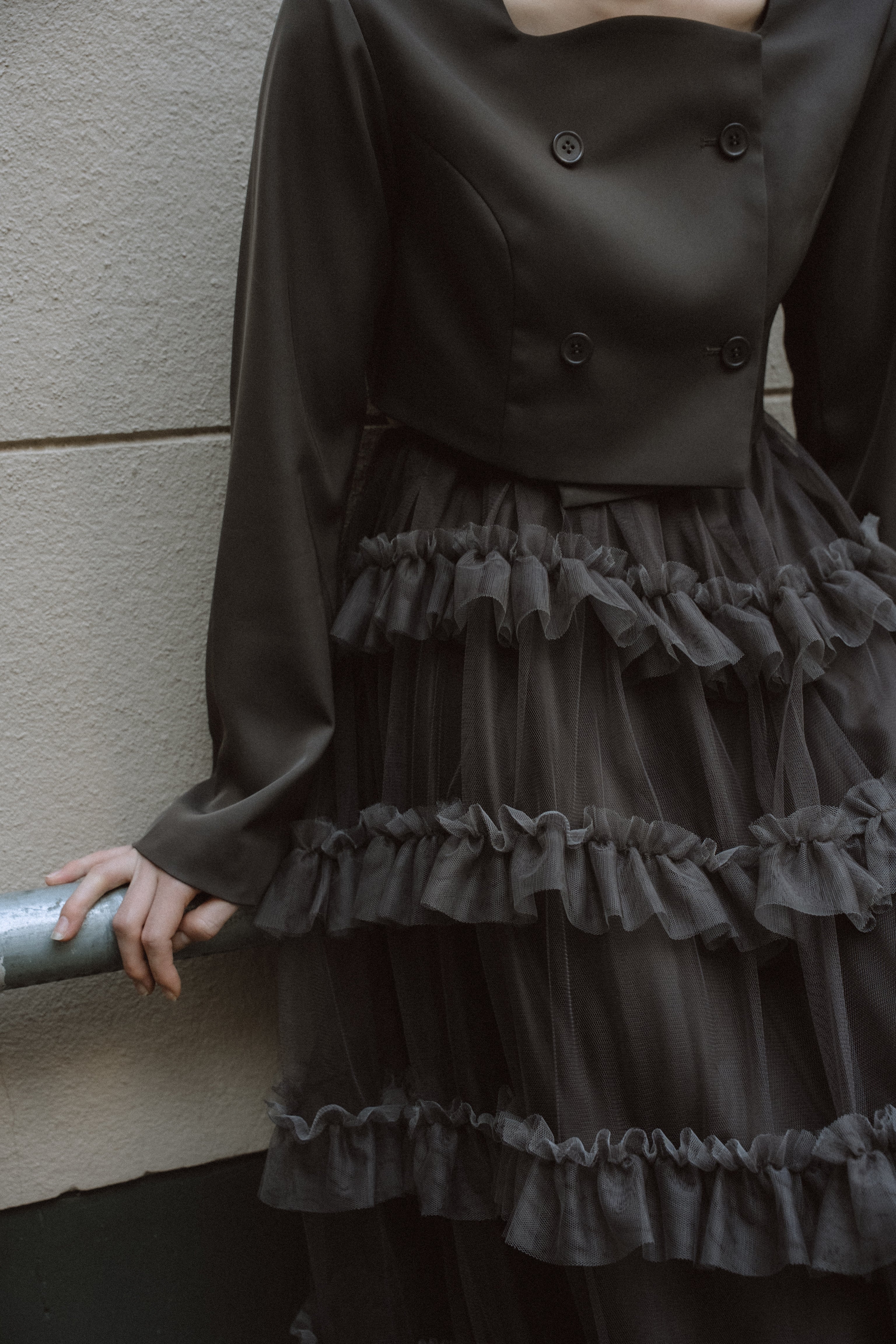 1040 Tiered tulle Skirt+JK