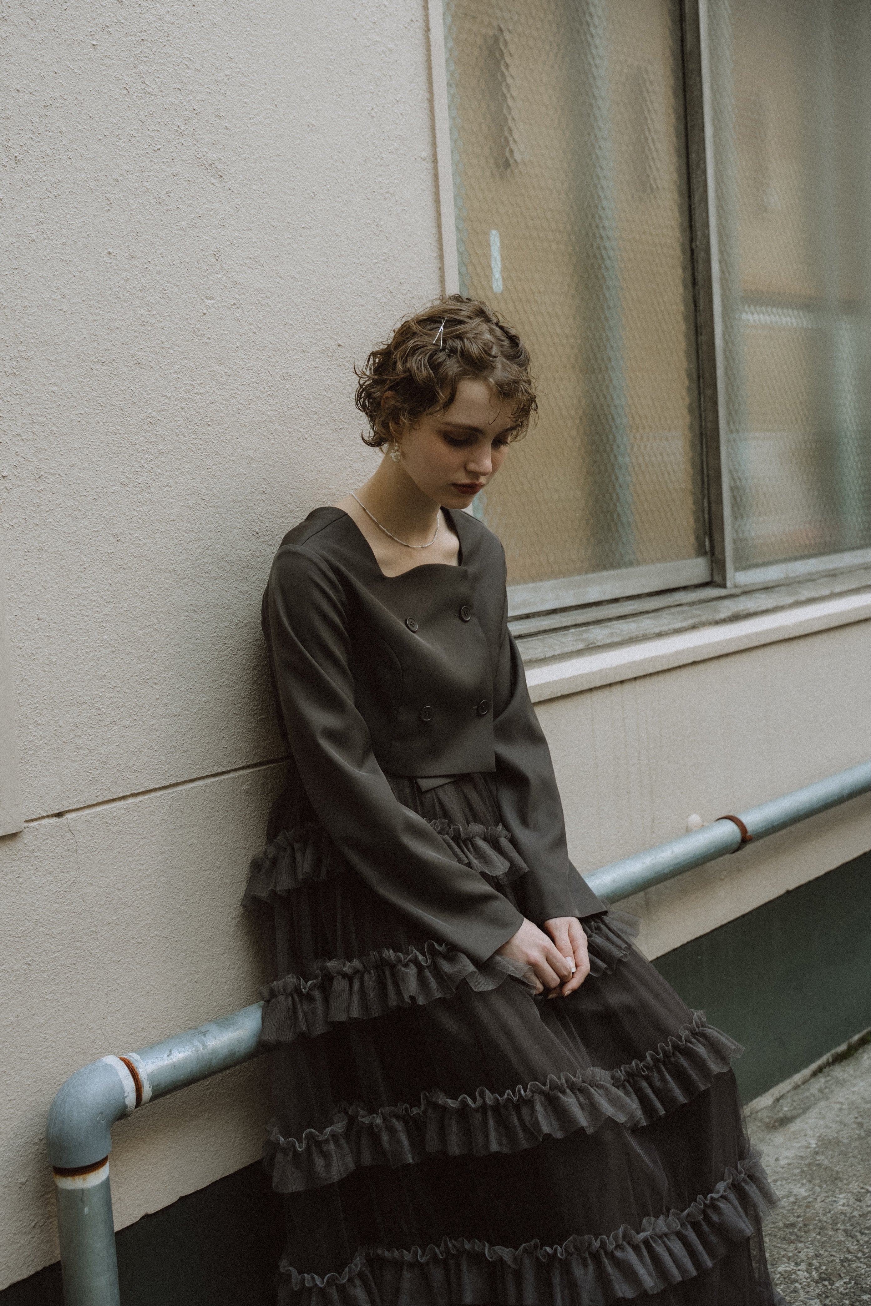 1040 Tiered tulle Skirt+JK