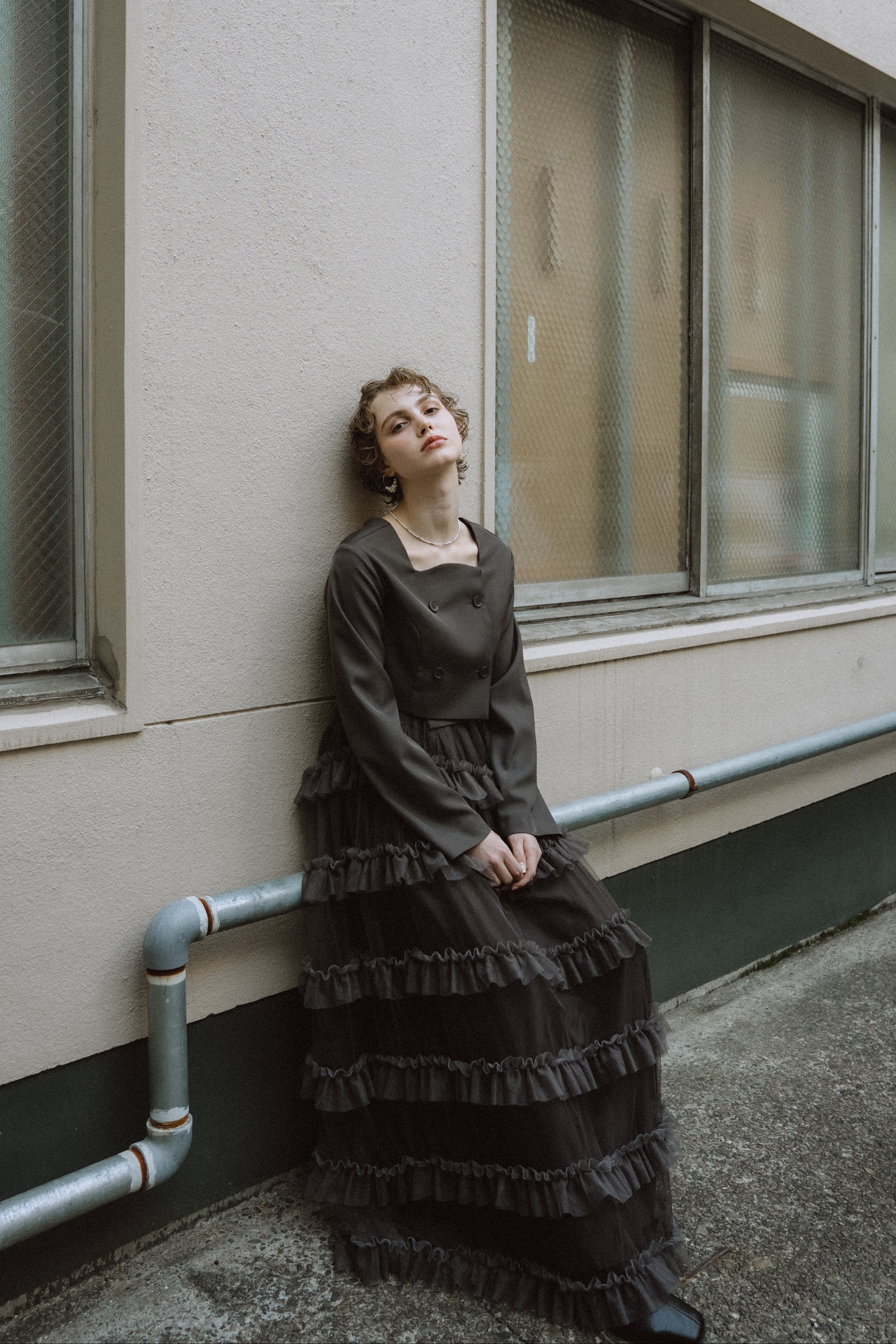 1040 Tiered tulle Skirt+JK