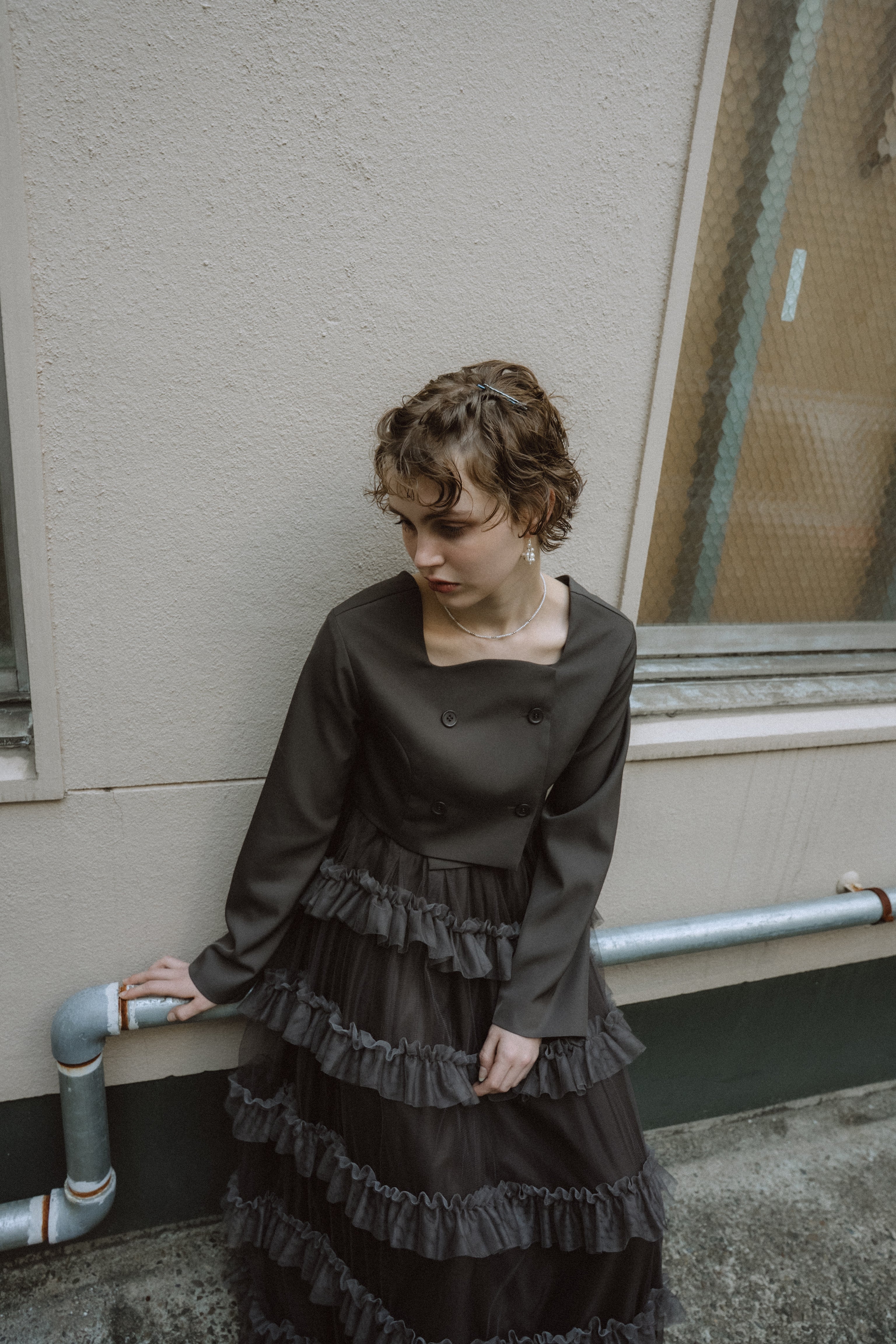 1040 Tiered tulle Skirt+JK
