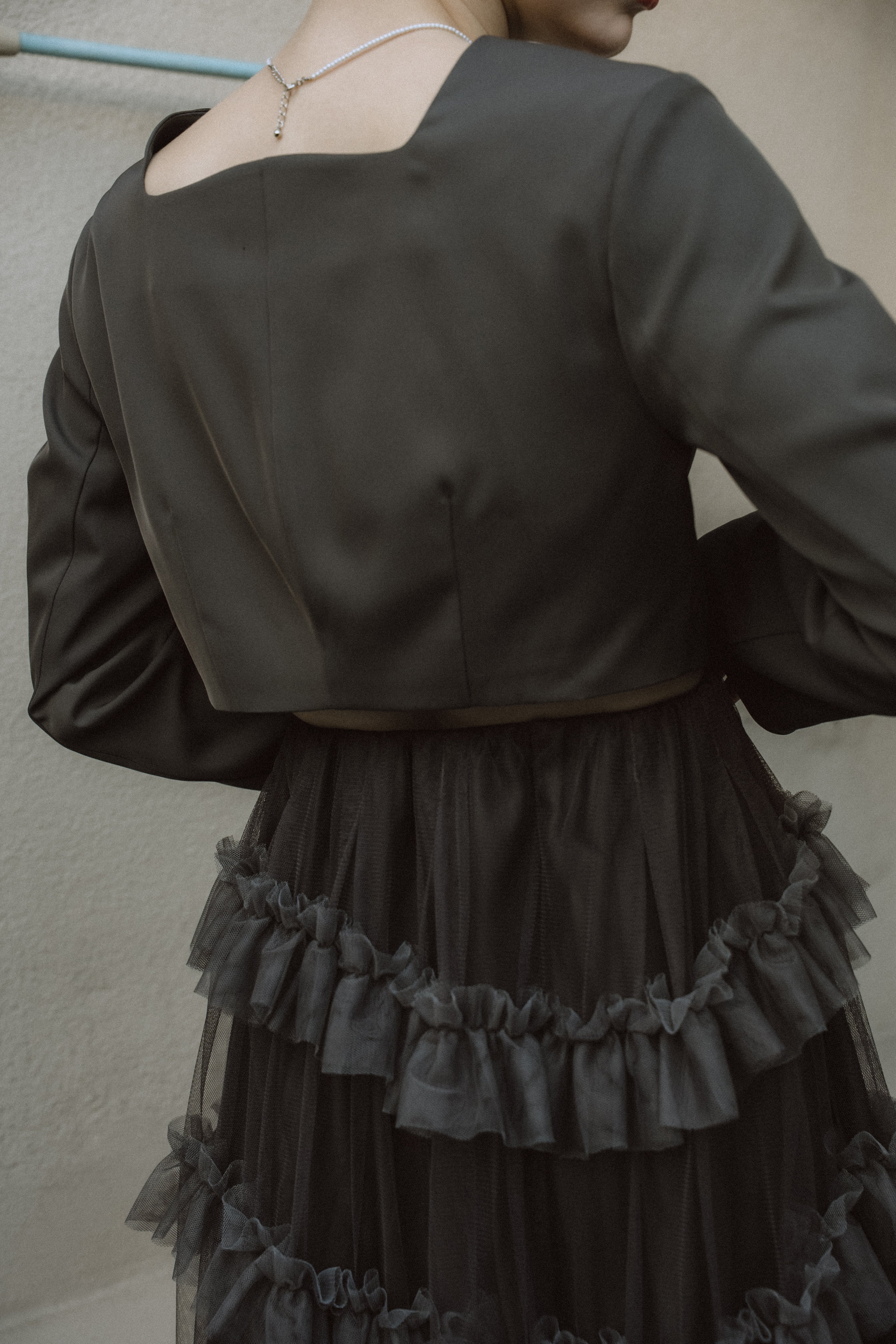 1040 Tiered tulle Skirt+JK