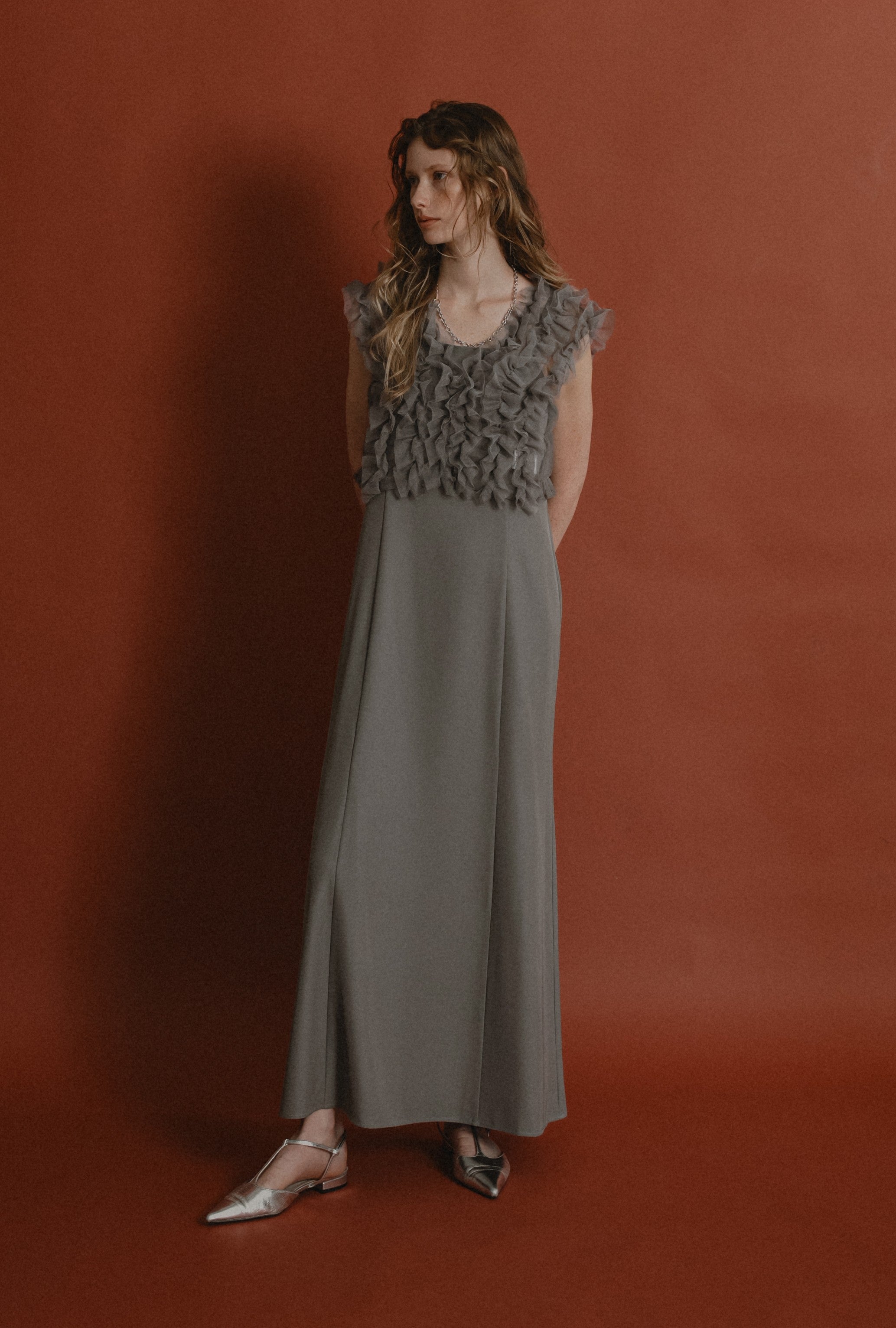 913 Many way frill dress