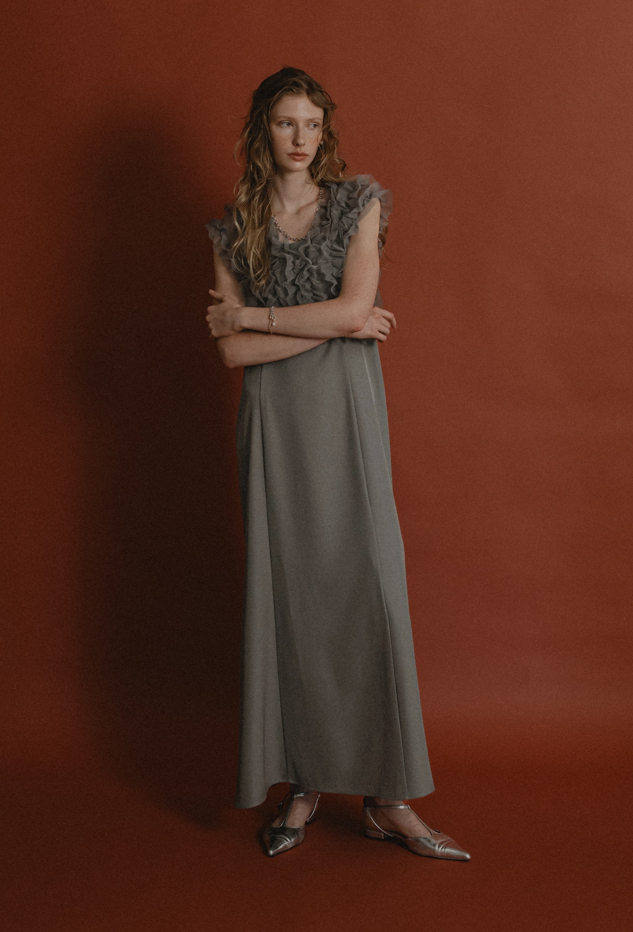 913 Many way frill dress