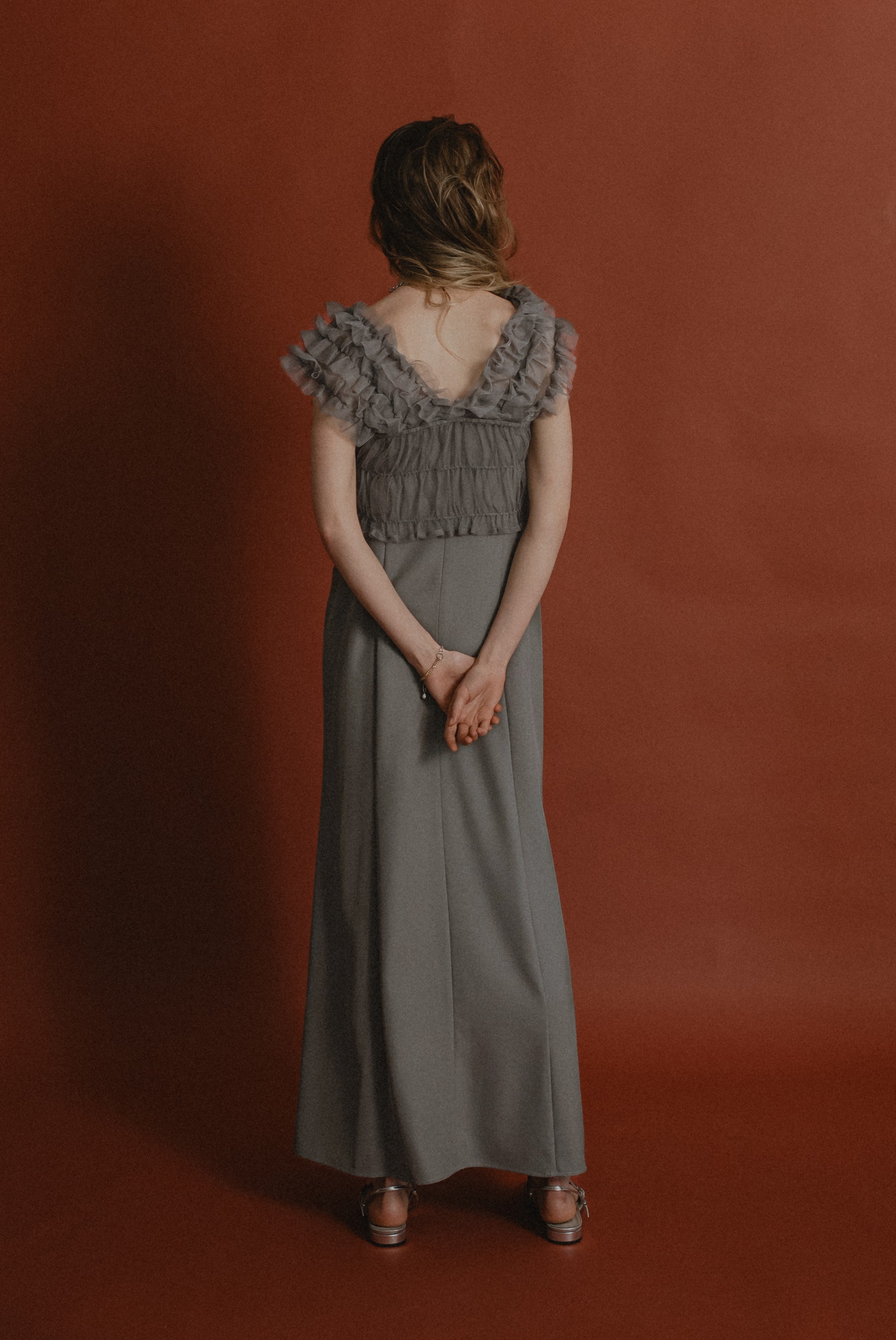 913 Many way frill dress