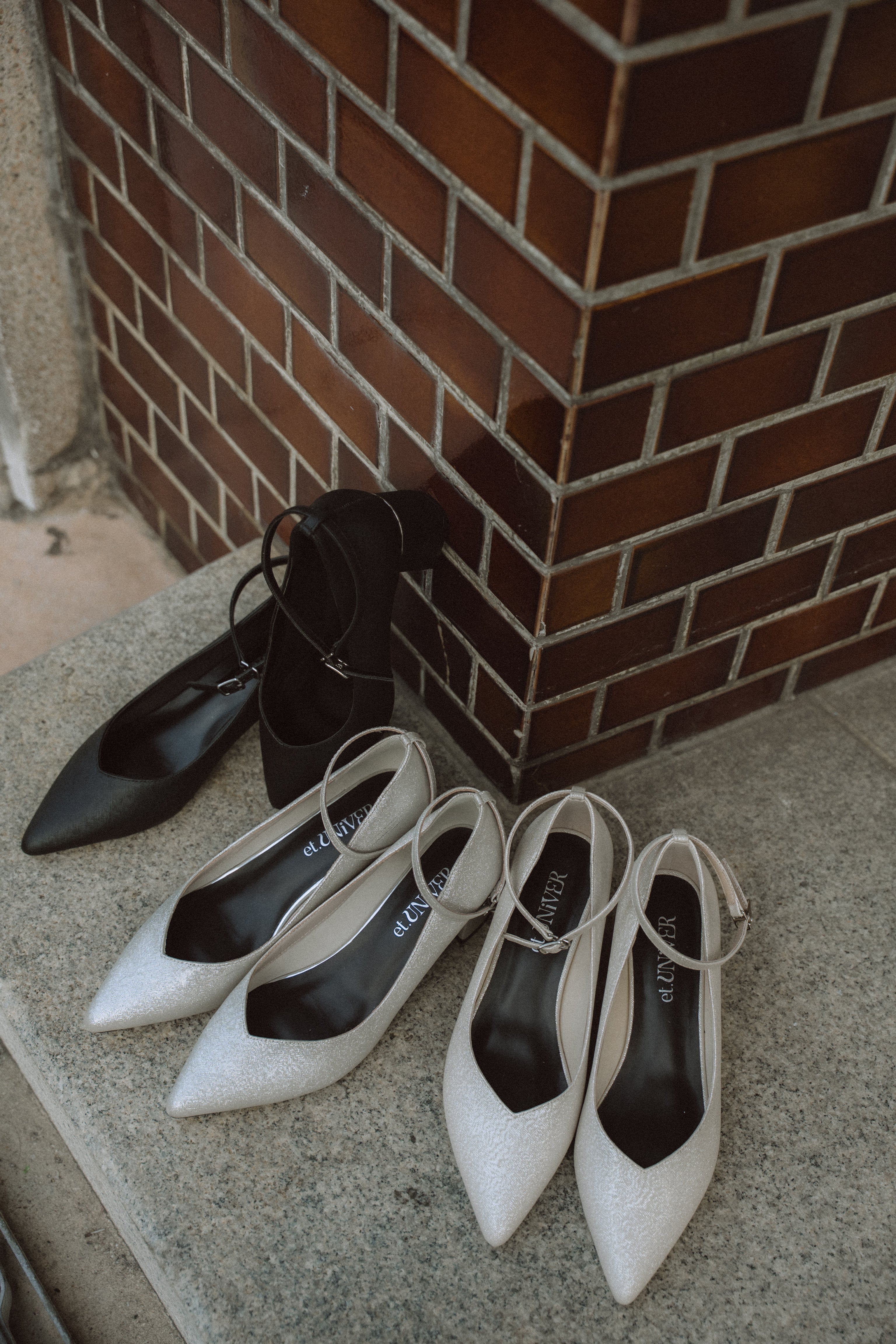 1032 Sparkle chunky pumps