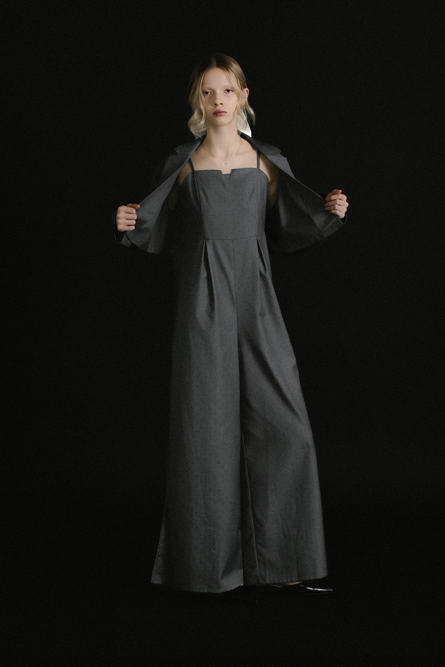 1060 Midnight dot pants dress