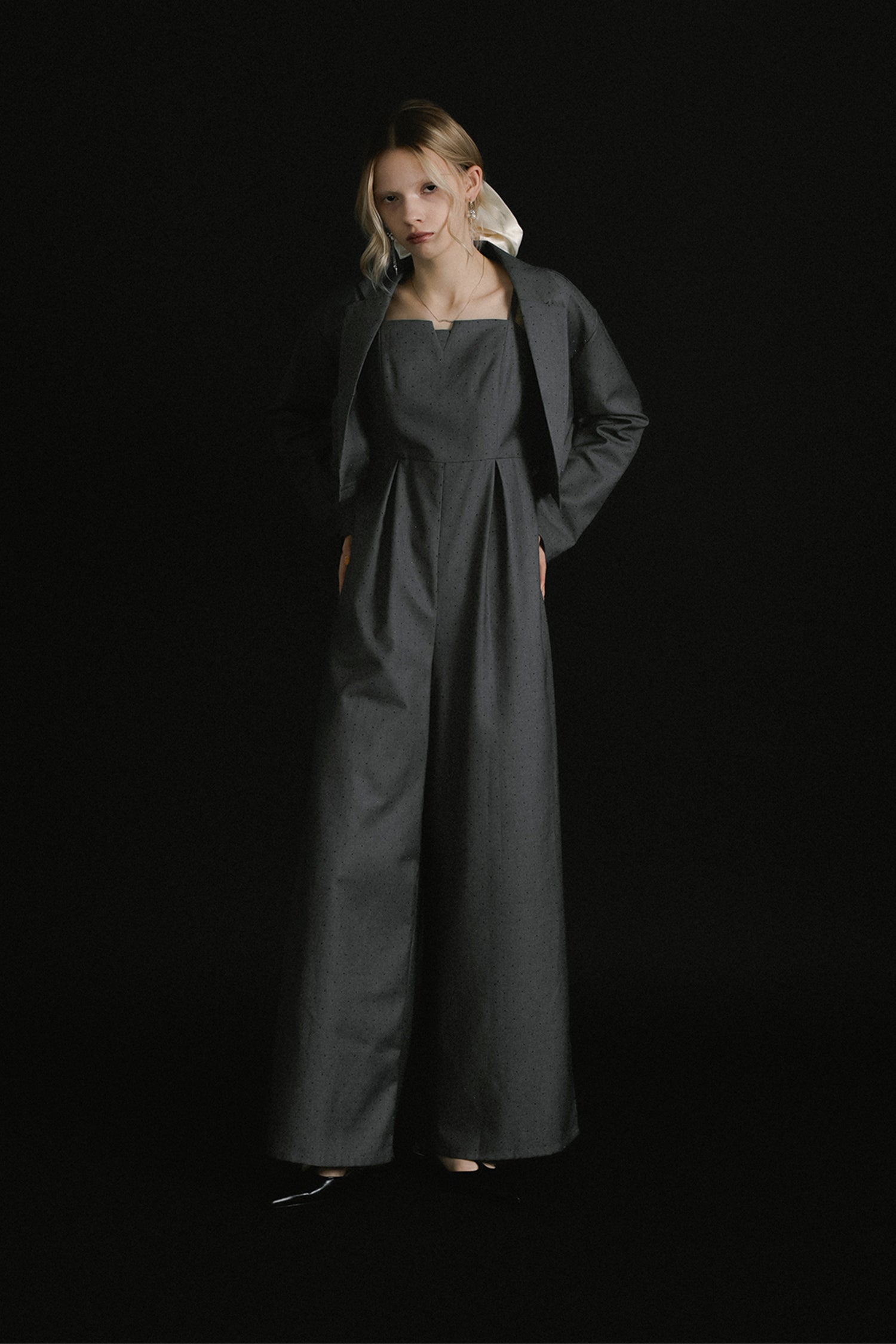 1060 Midnight dot pants dress