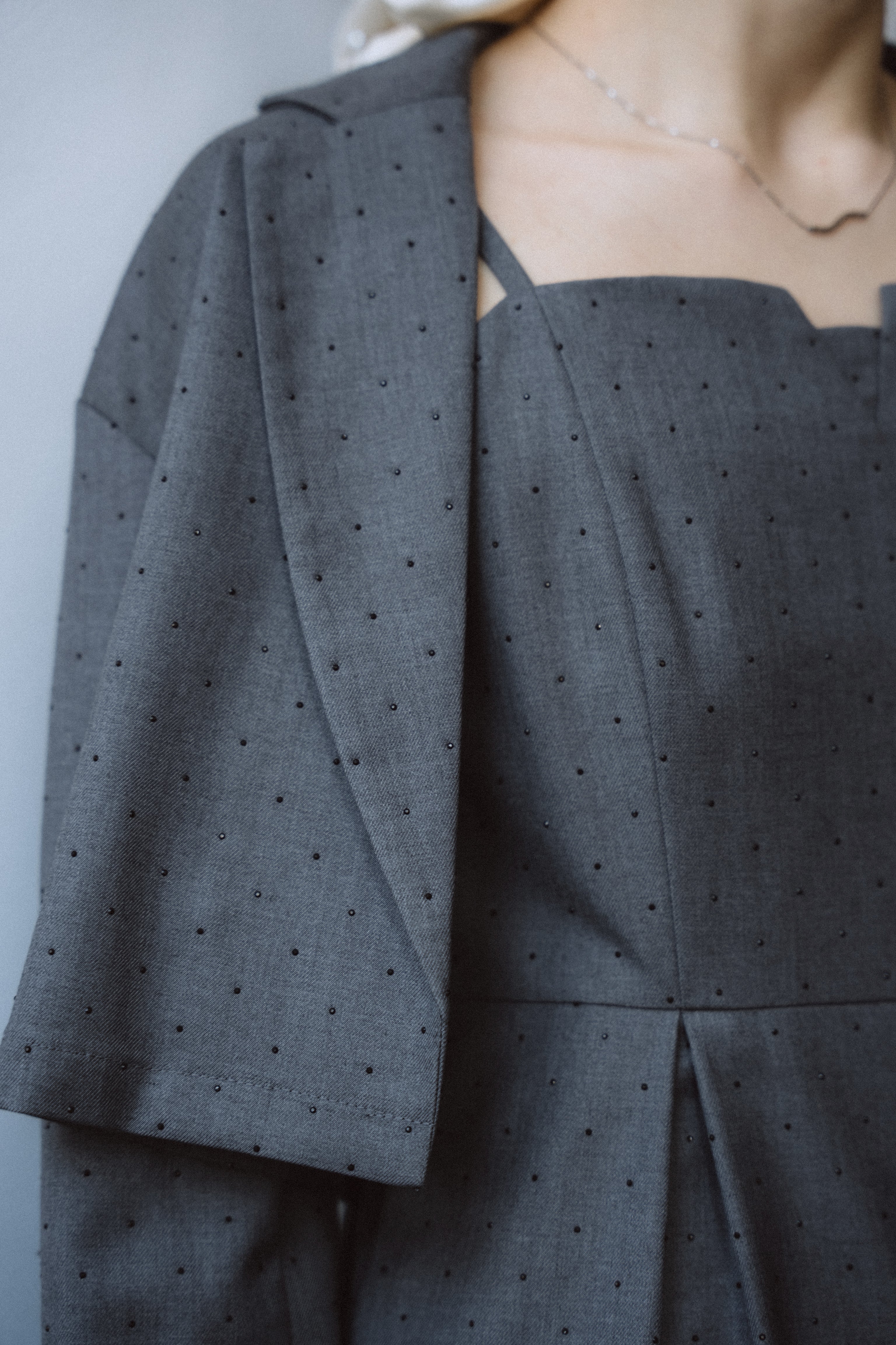 1060 Midnight dot pants dress