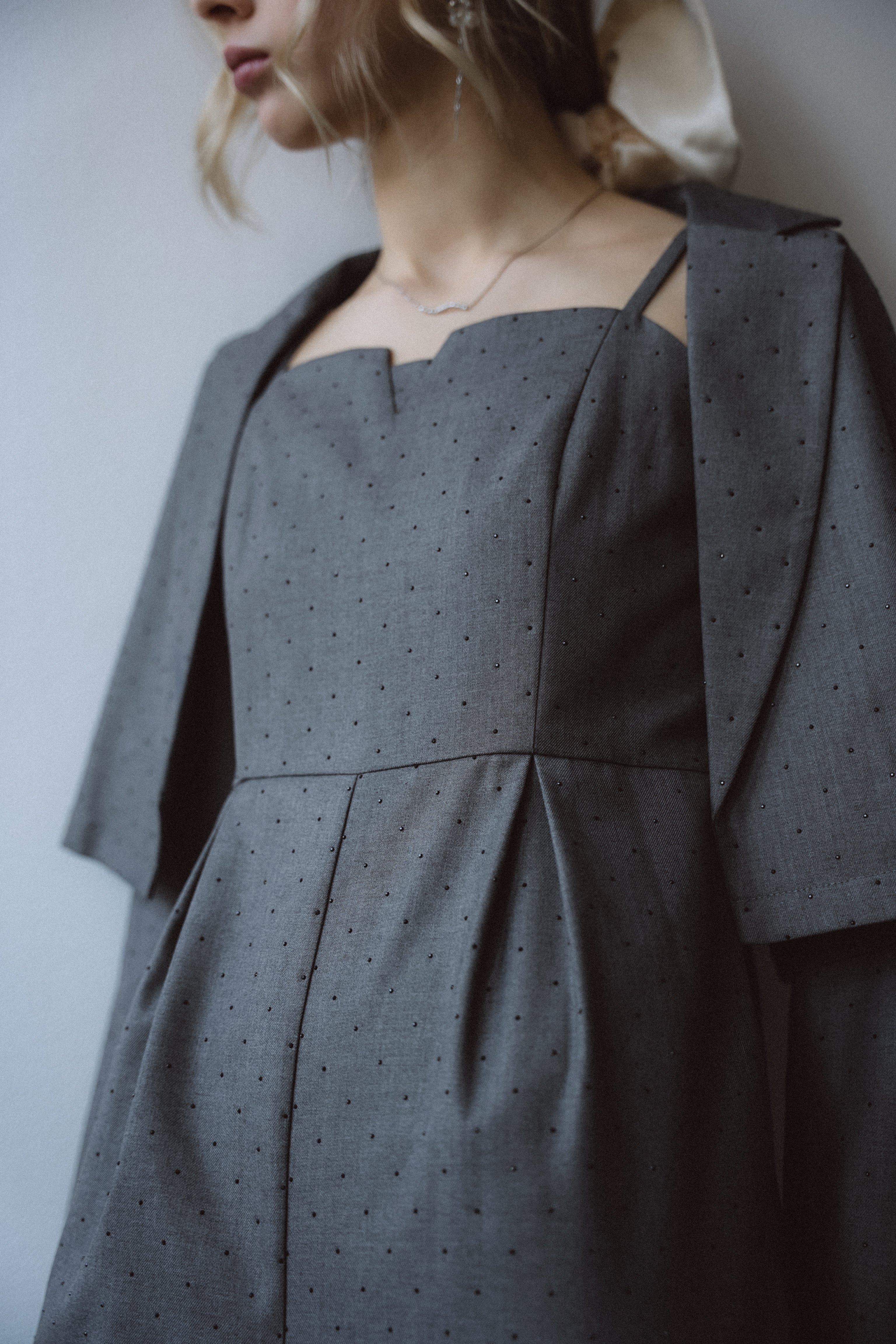 1060 Midnight dot pants dress