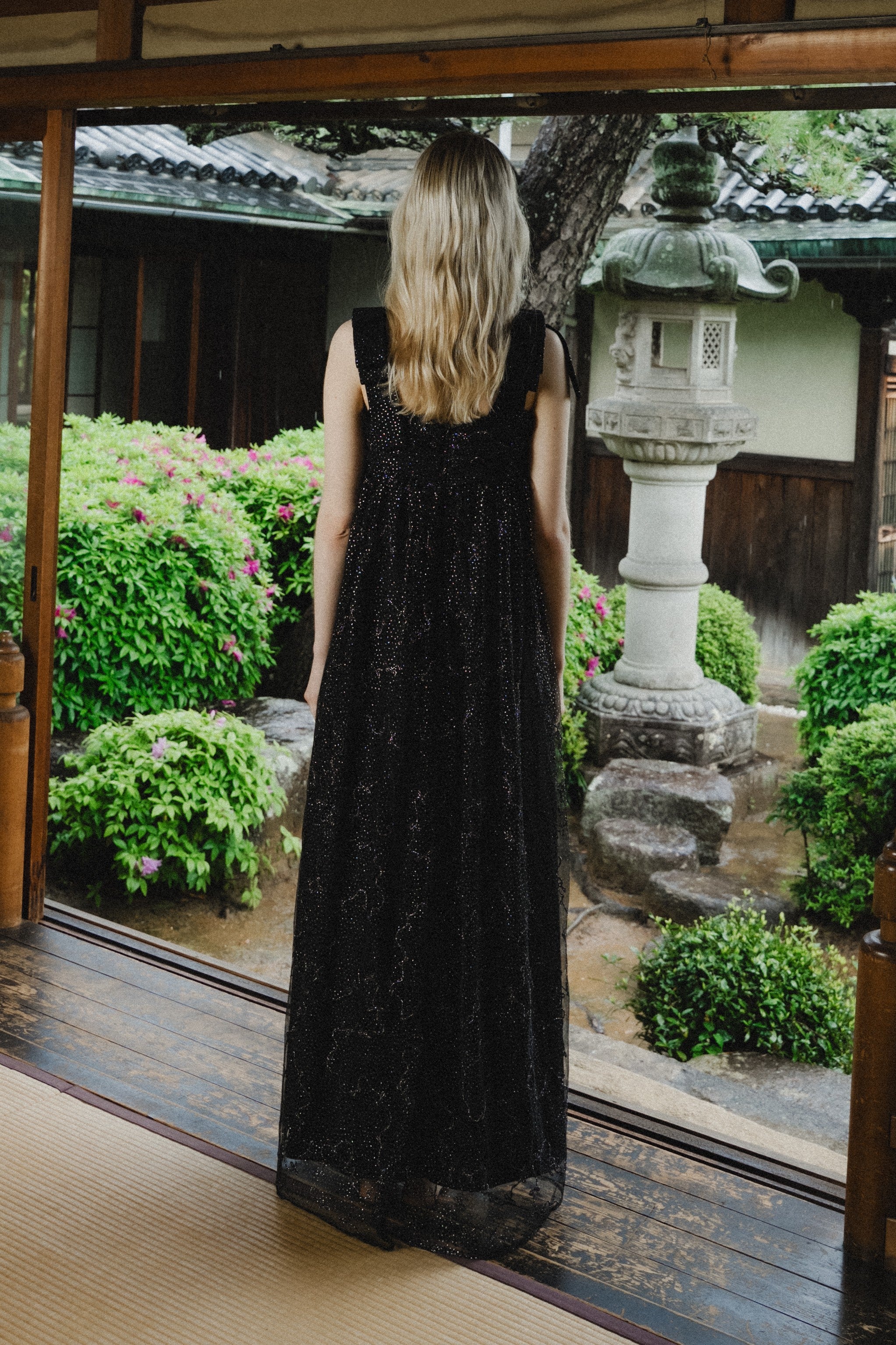 1113 Ribbon tulle dress