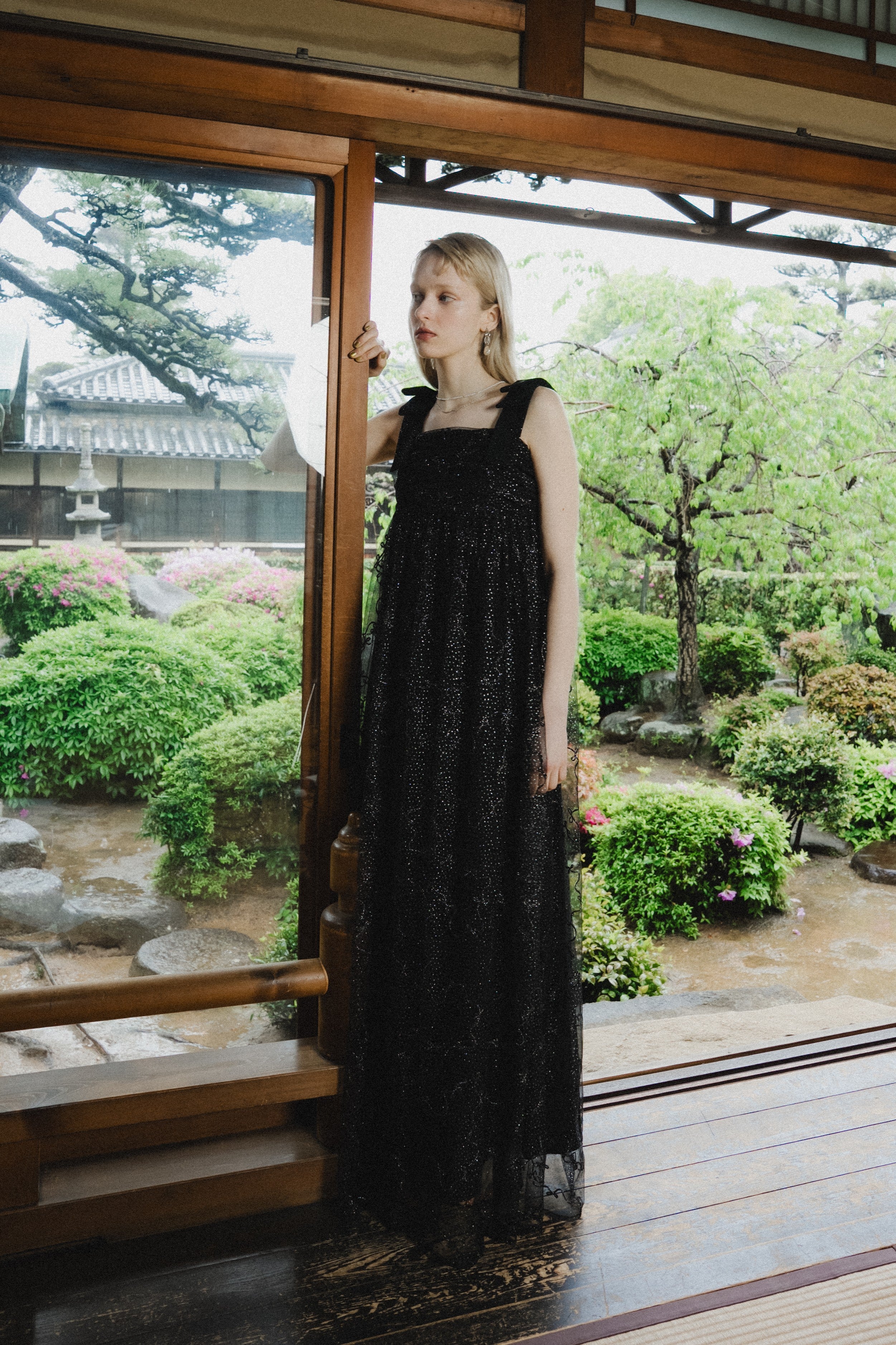 1113 Ribbon tulle dress