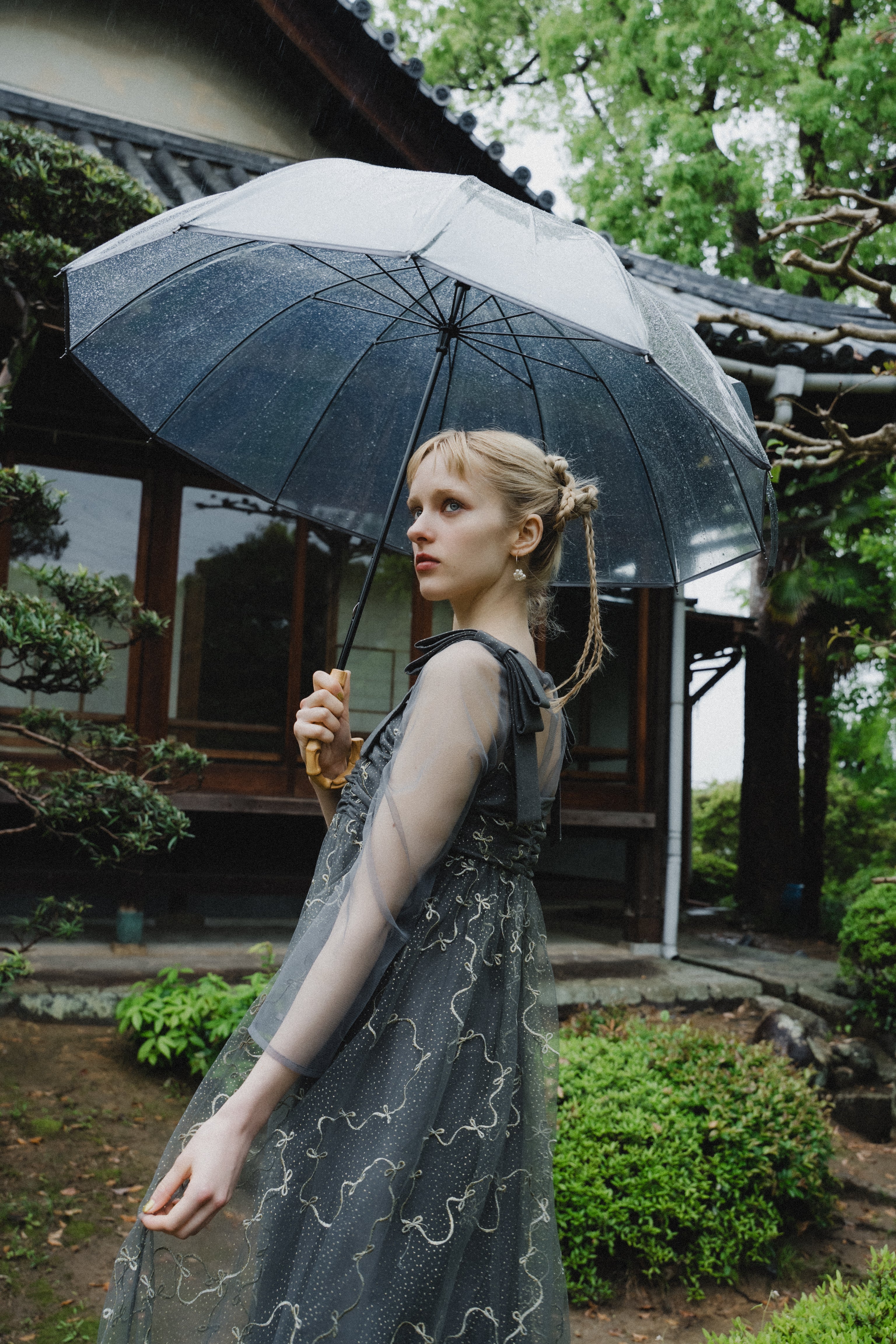 1113 Ribbon tulle dress