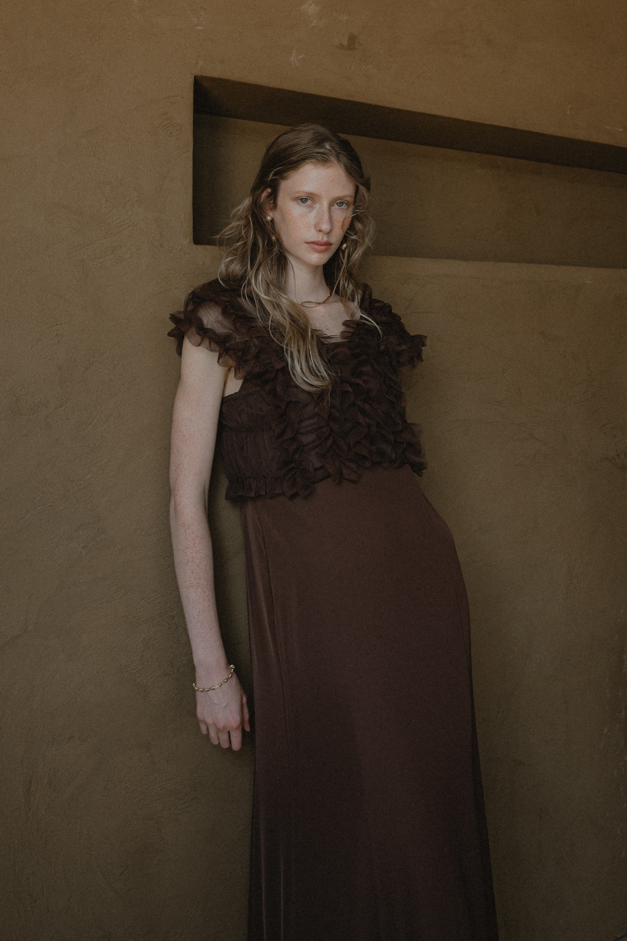 913 Many way frill dress