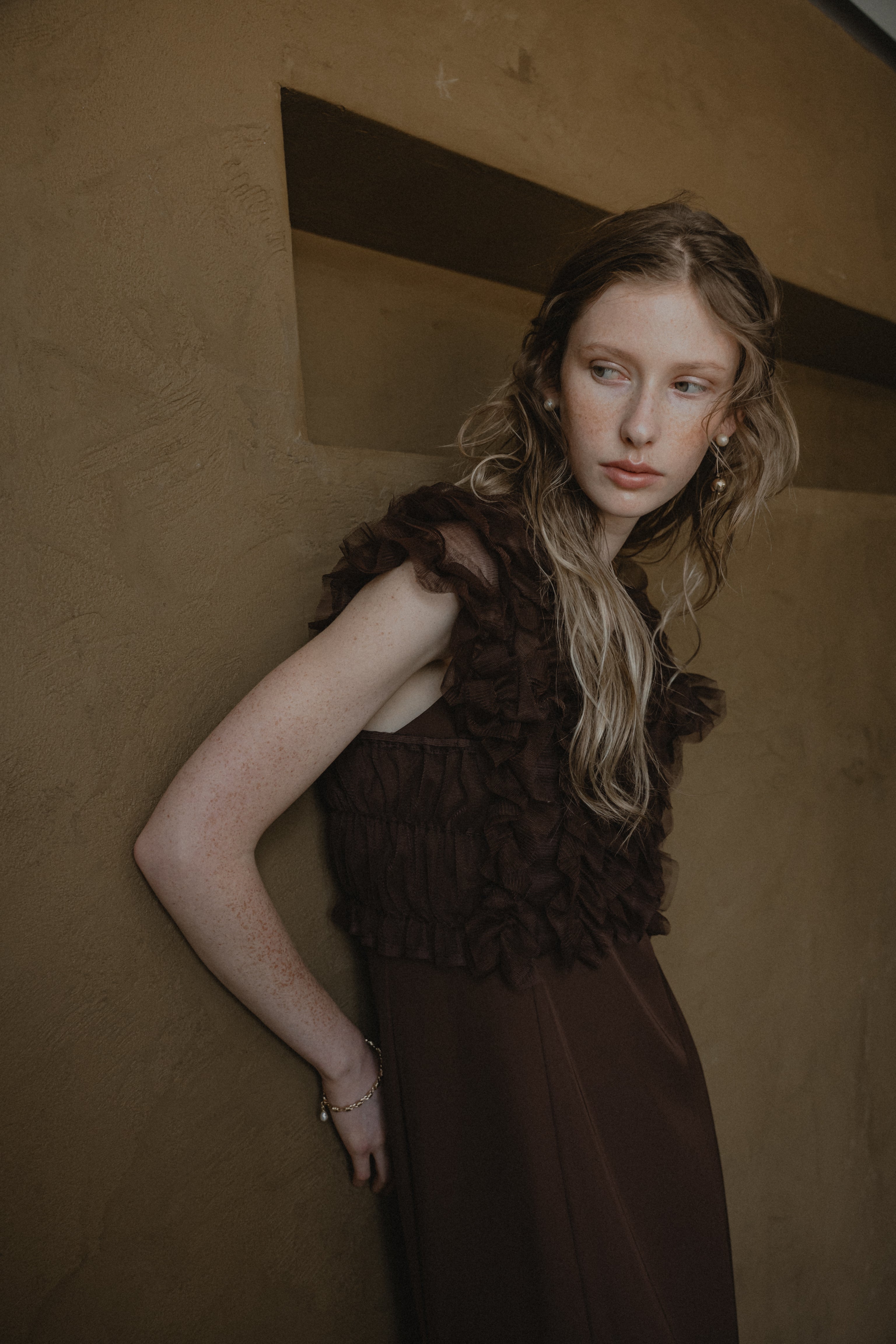 913 Many way frill dress