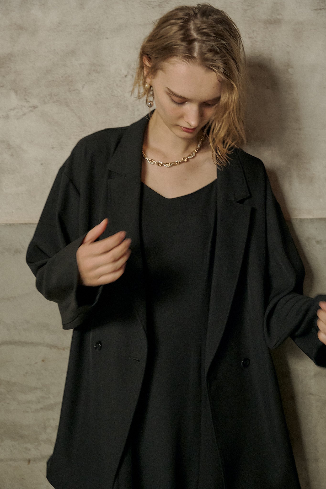 934 Transparent hem setup dress