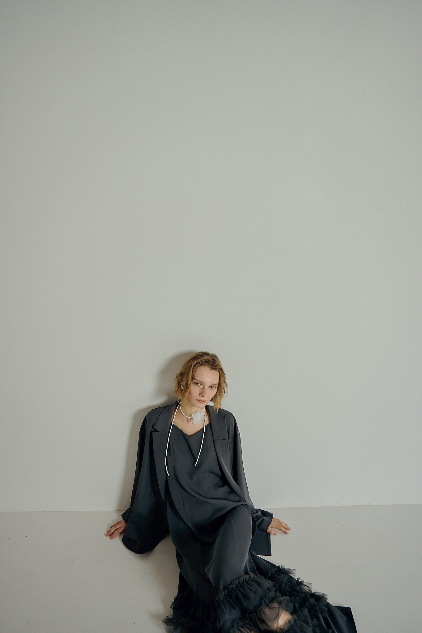 934 Transparent hem setup dress