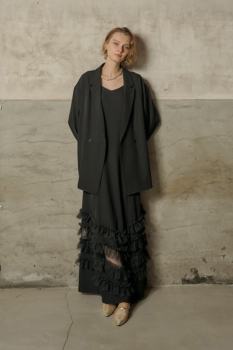 美品 et.UNiVER Transparent hem setup dress et.UNiVER │934 Transparent hem setup dress – et.UNiVER │ 公式