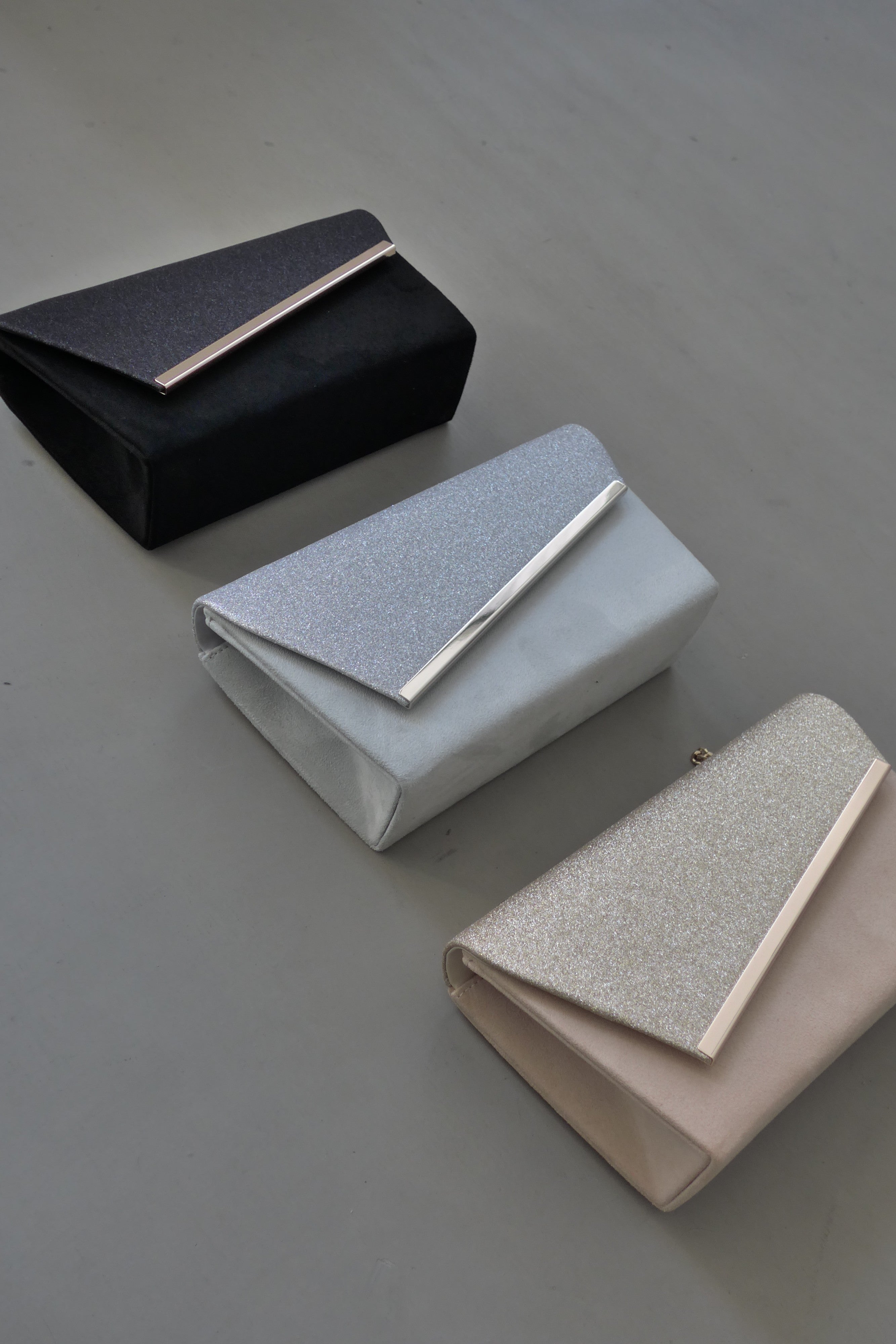 1008 Glitter & Suede touch bag