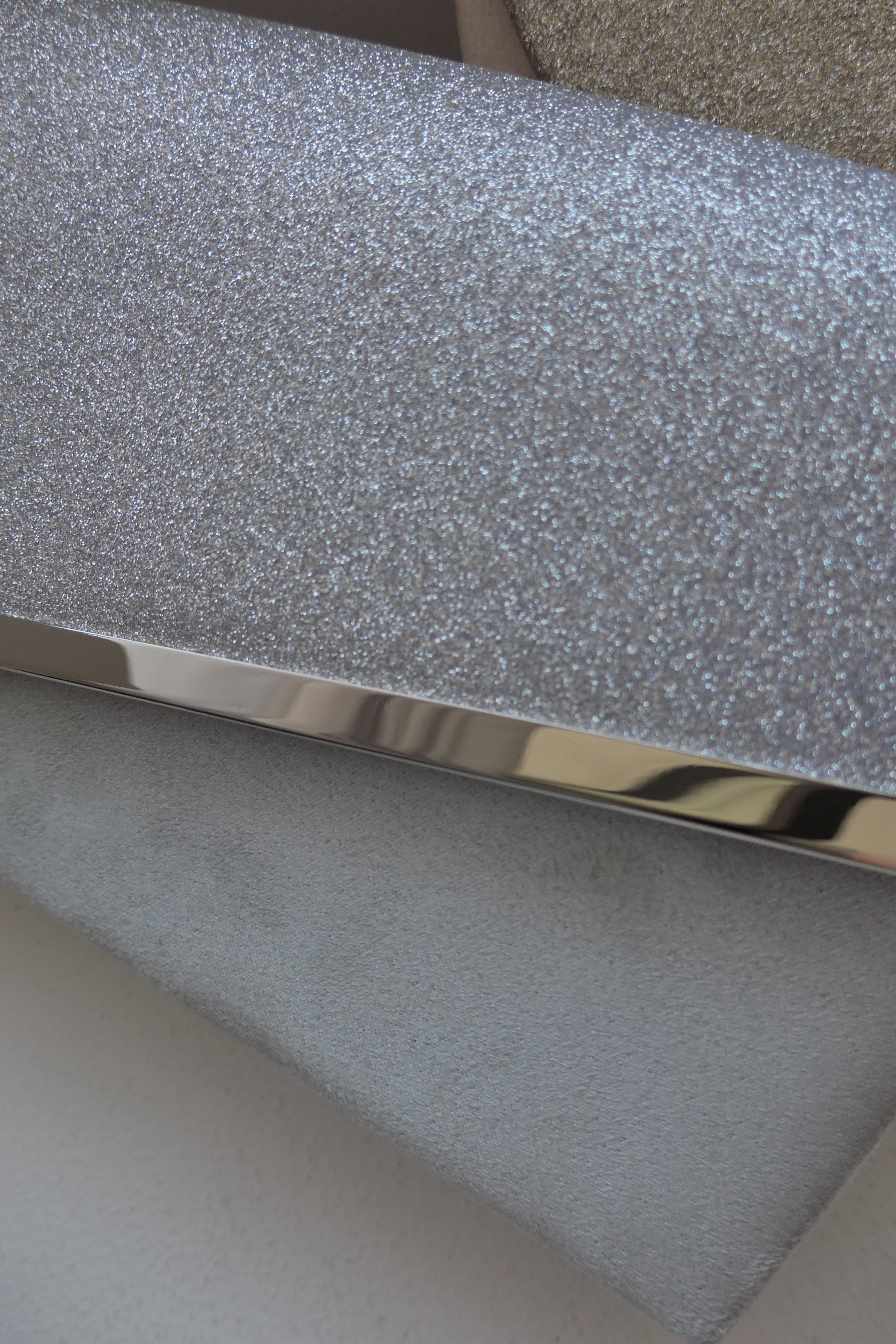 1008 Glitter & Suede touch bag