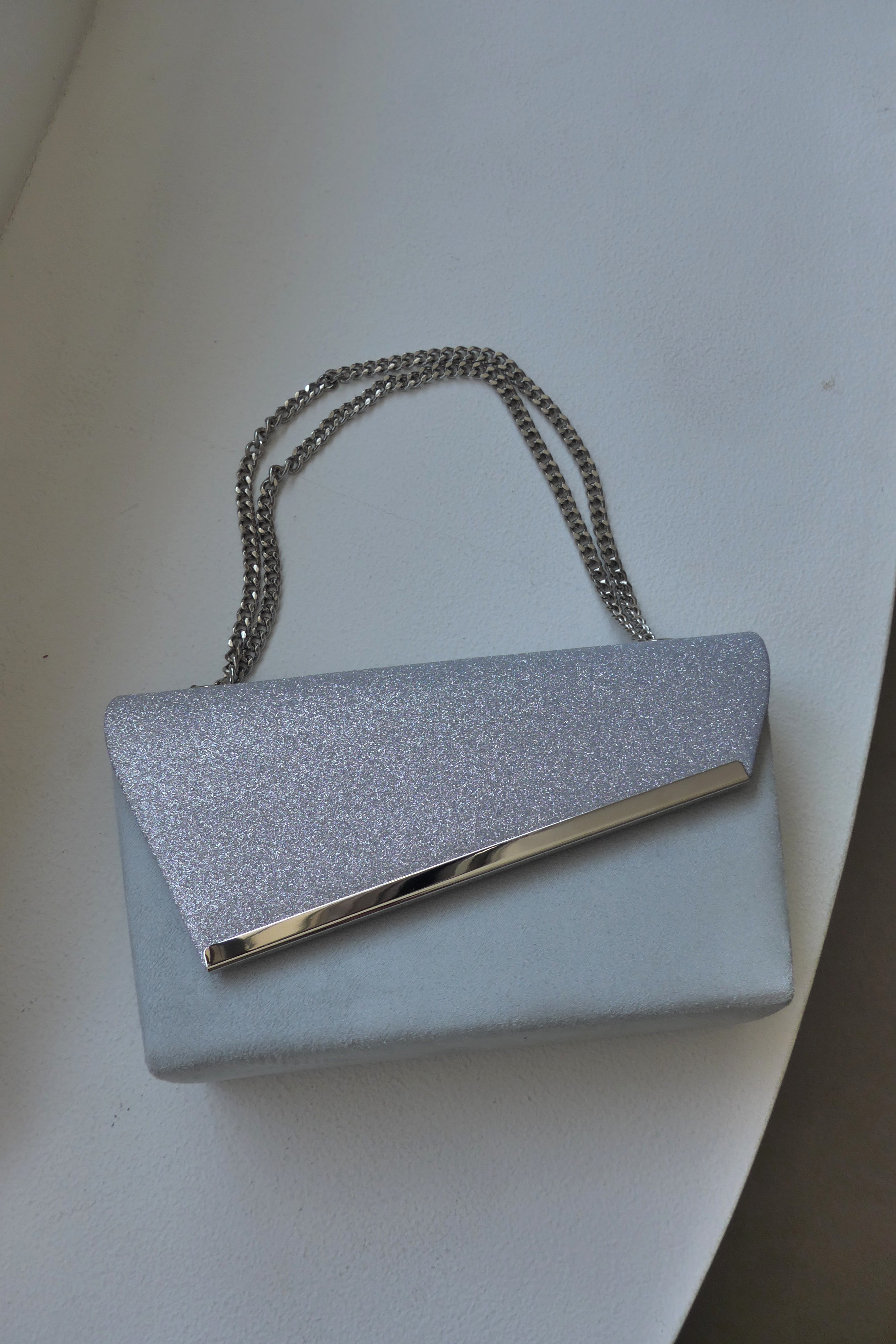 1008 Glitter & Suede touch bag