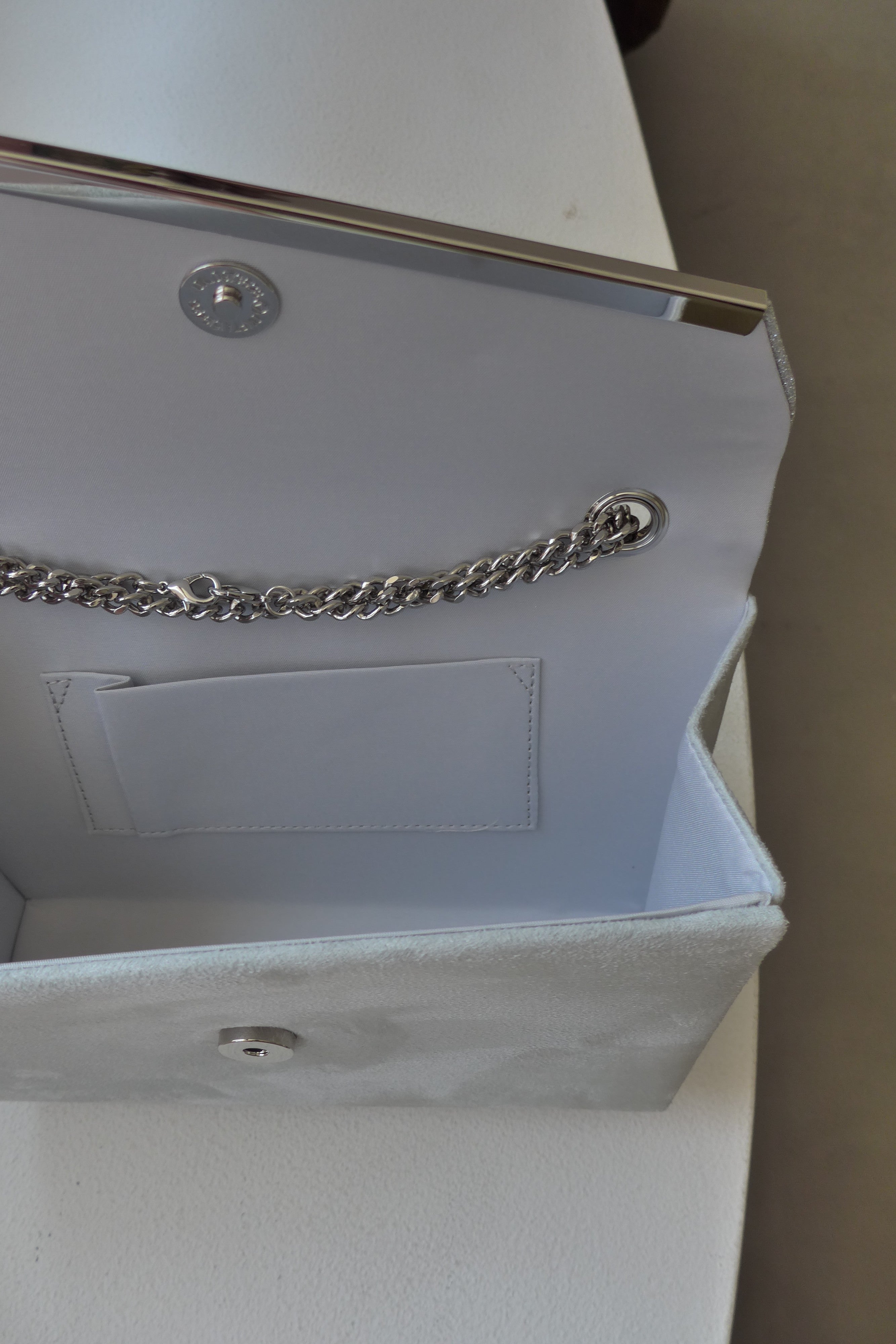 1008 Glitter & Suede touch bag