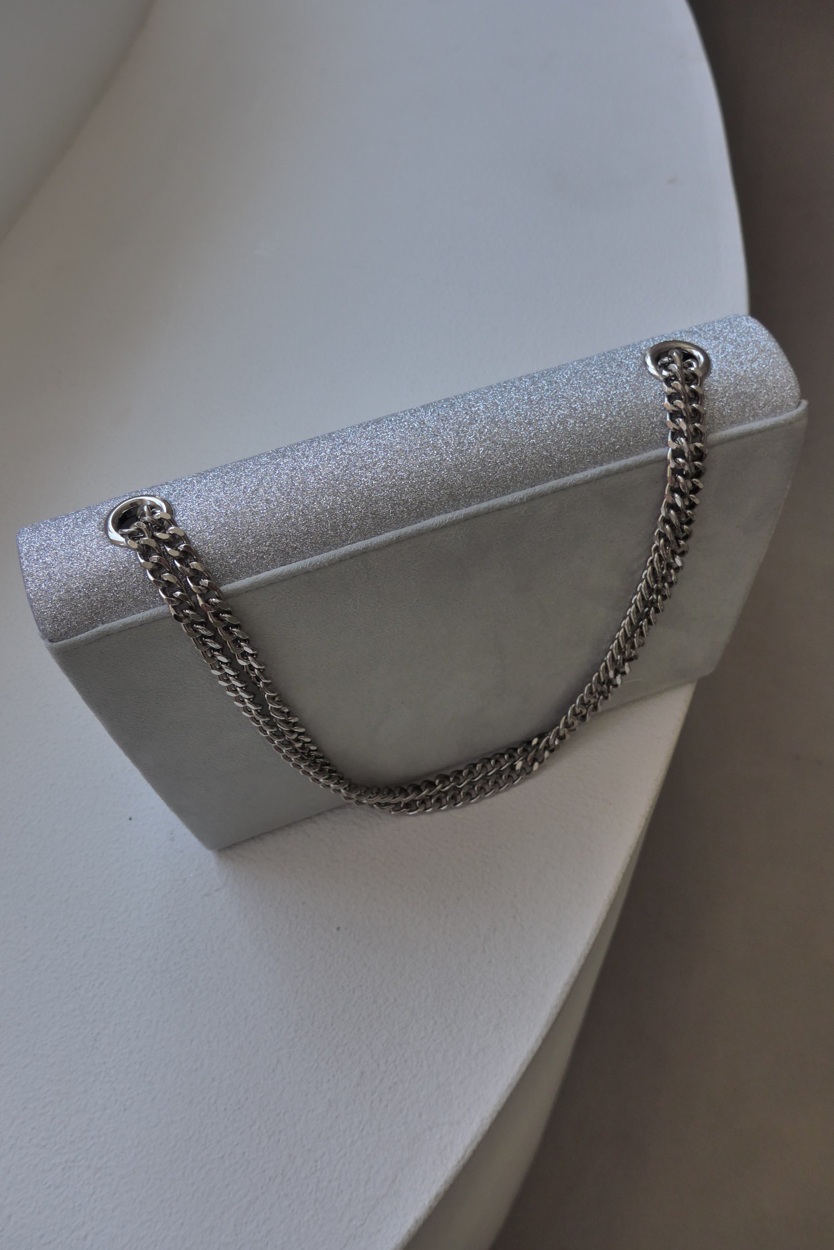 1008 Glitter & Suede touch bag