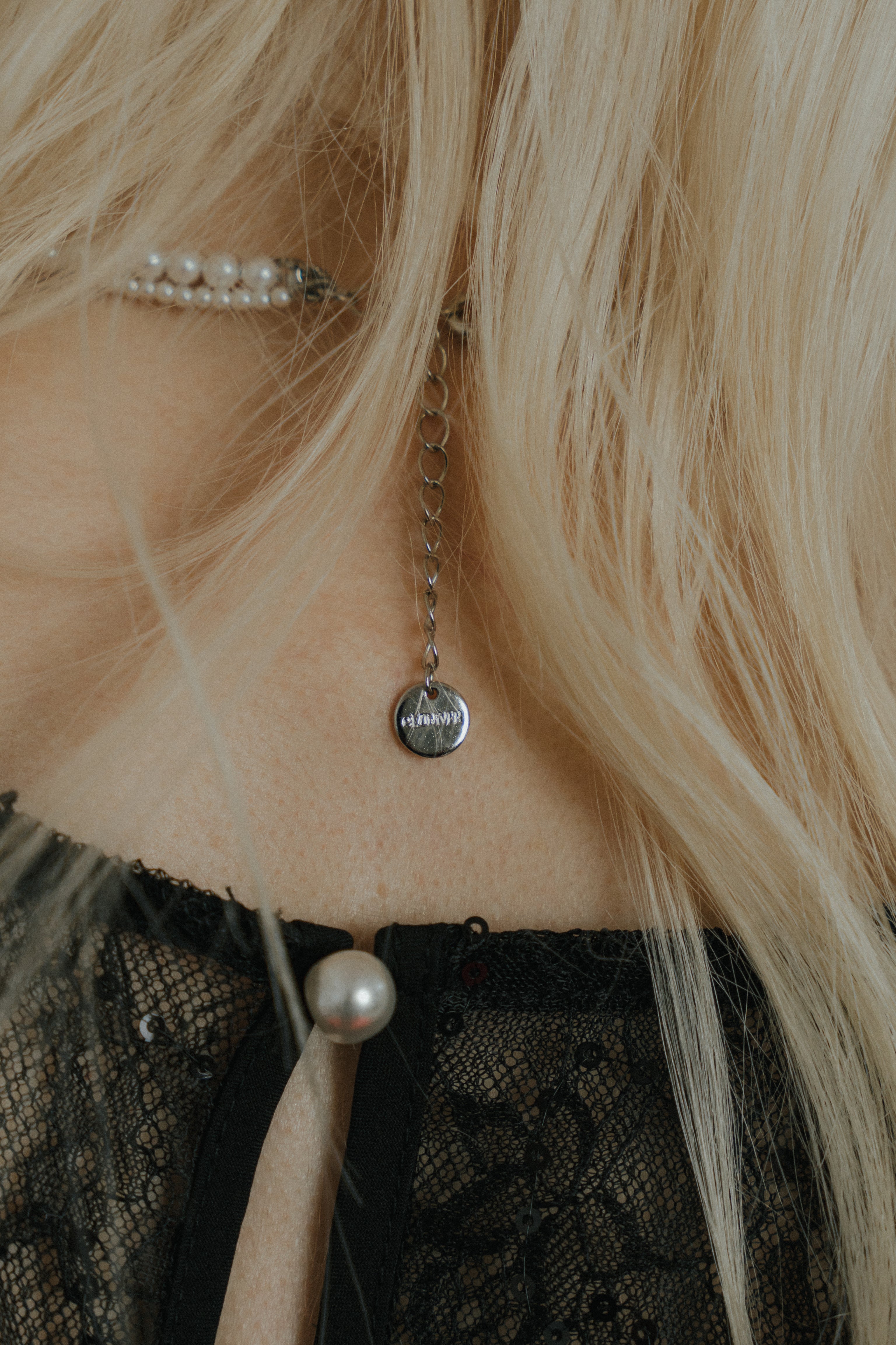 1084 Oblique cross top pants set