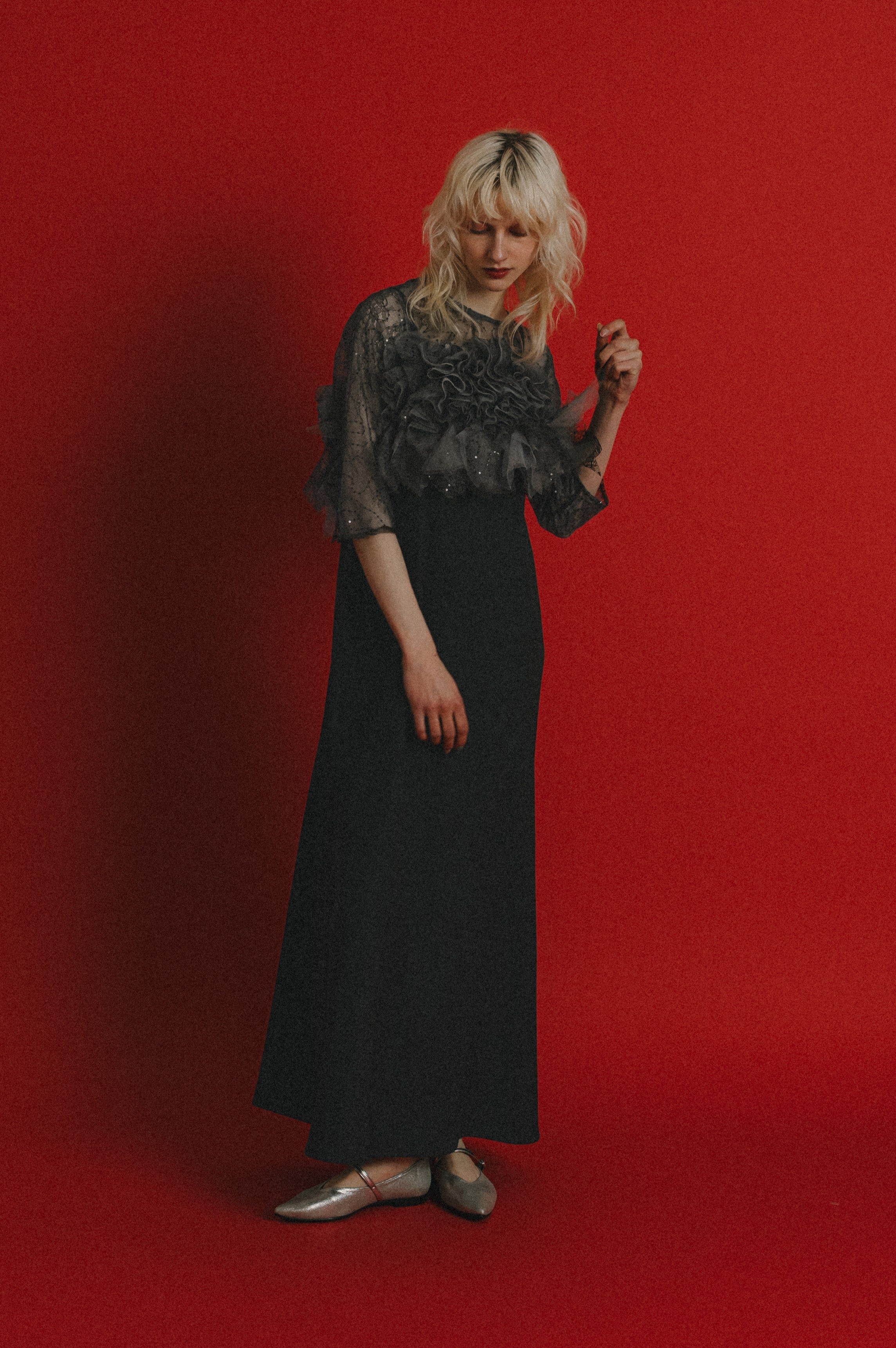 1085 Noir glitter dress