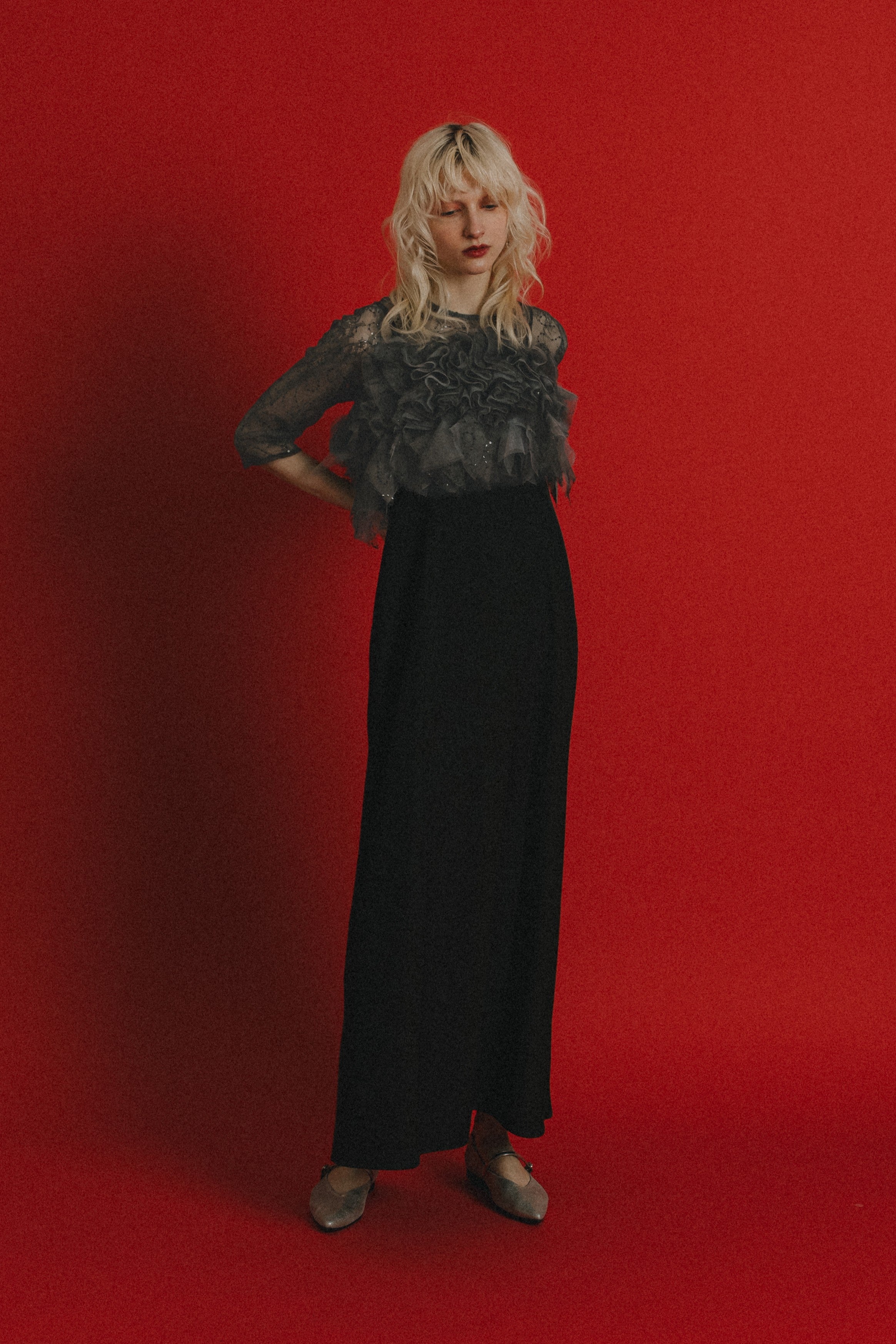 1085 Noir glitter dress
