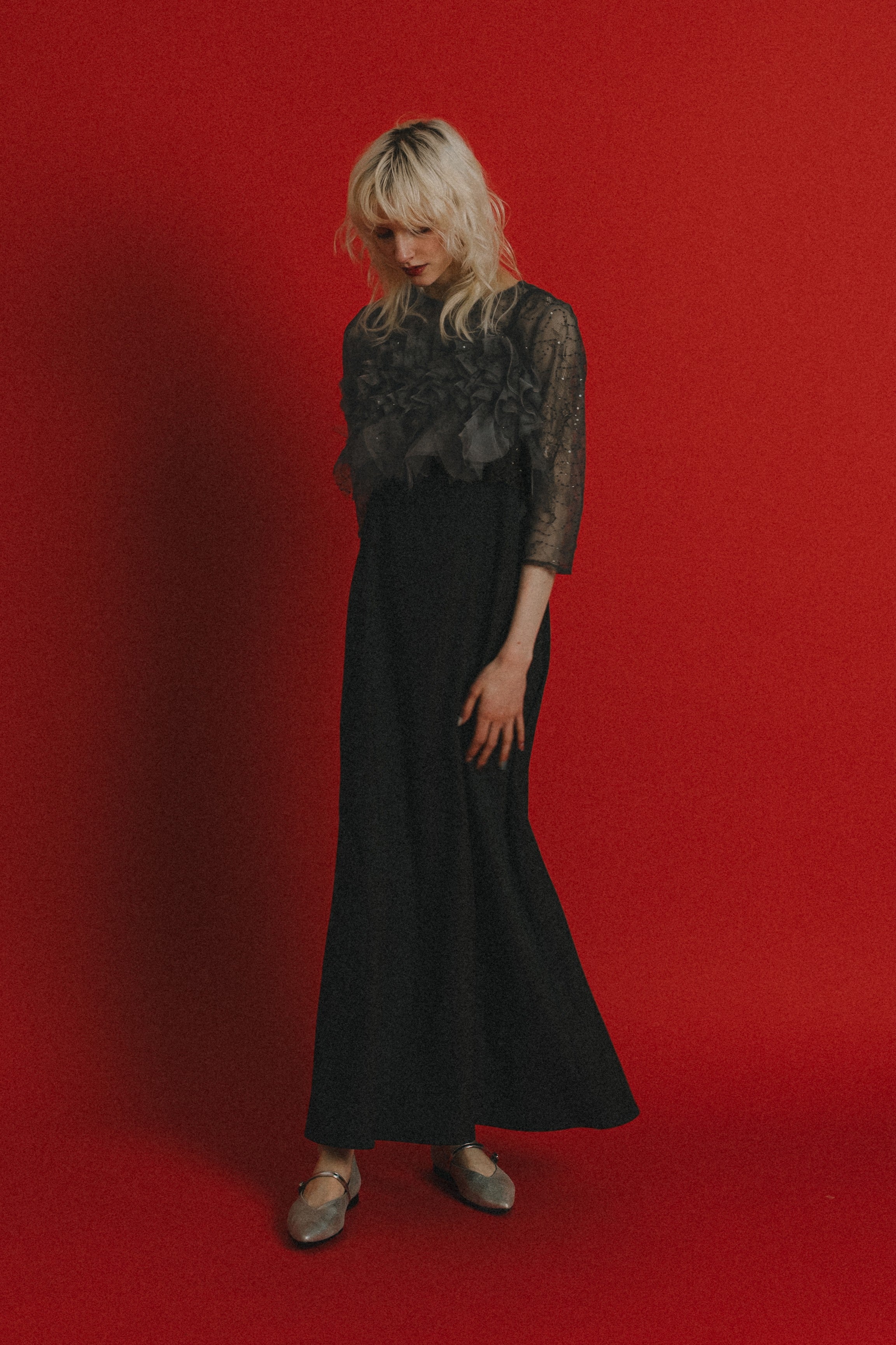 1085 Noir glitter dress