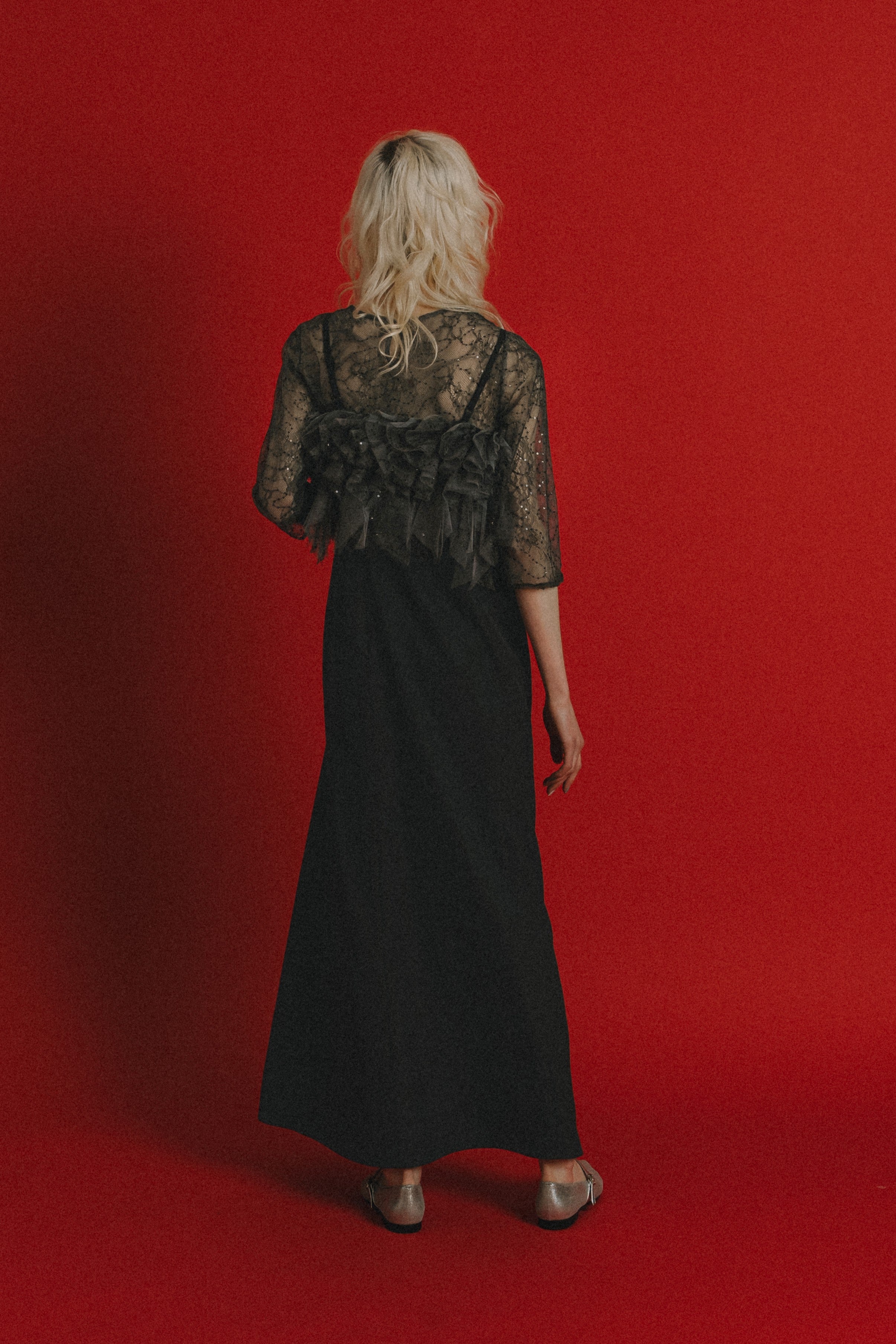 1085 Noir glitter dress