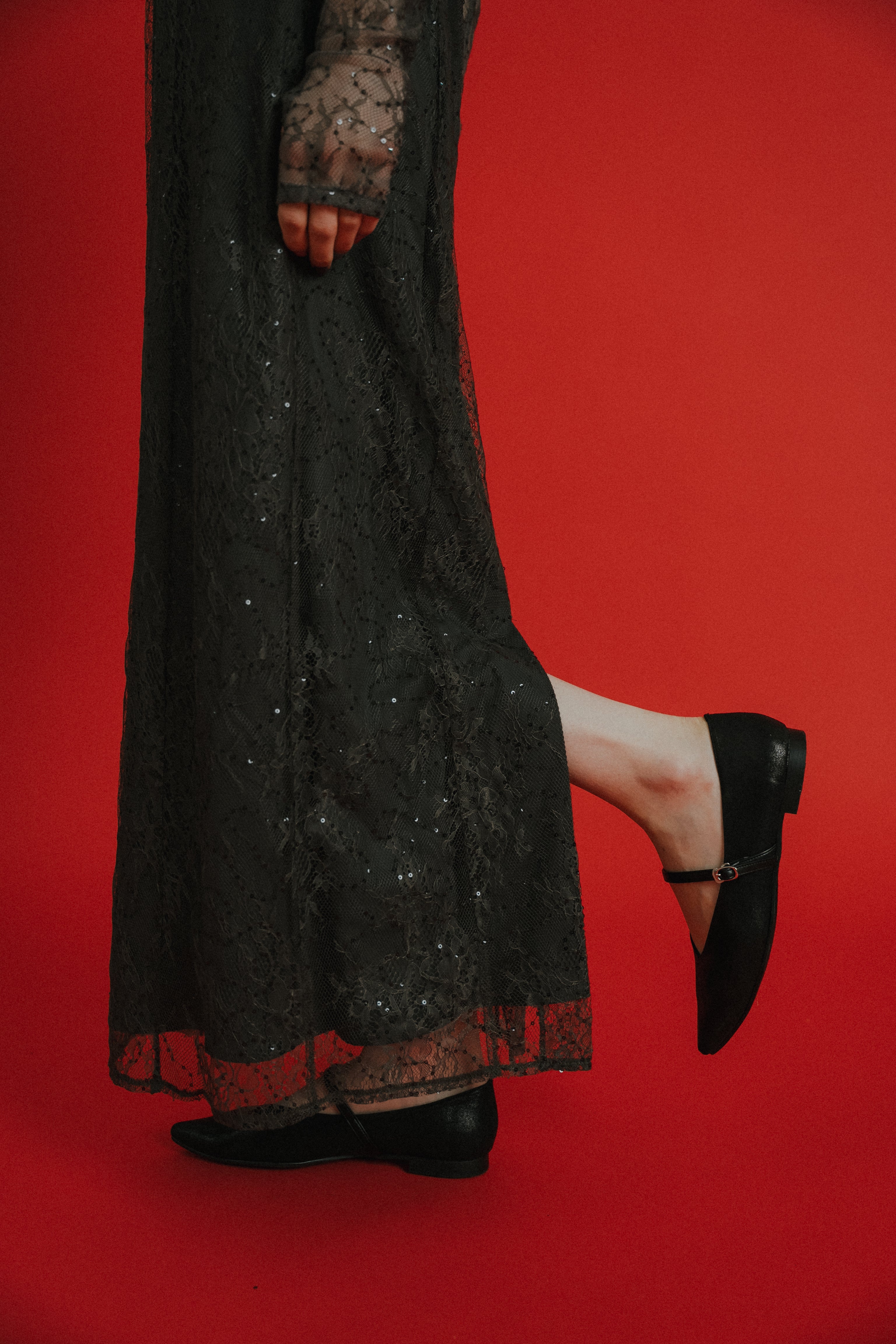 1101 Single Strap Pointed Flats