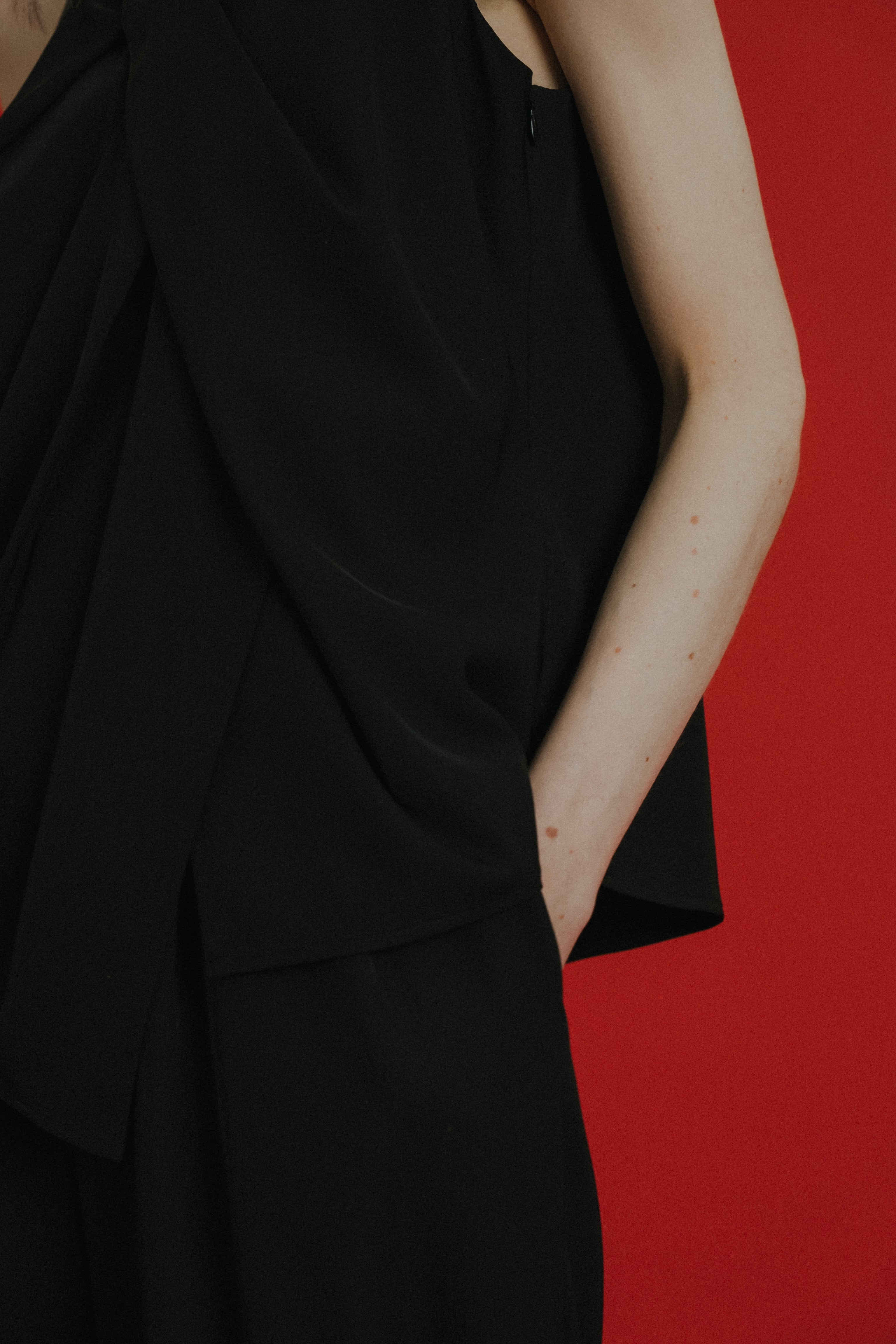 1084 Oblique cross top pants set