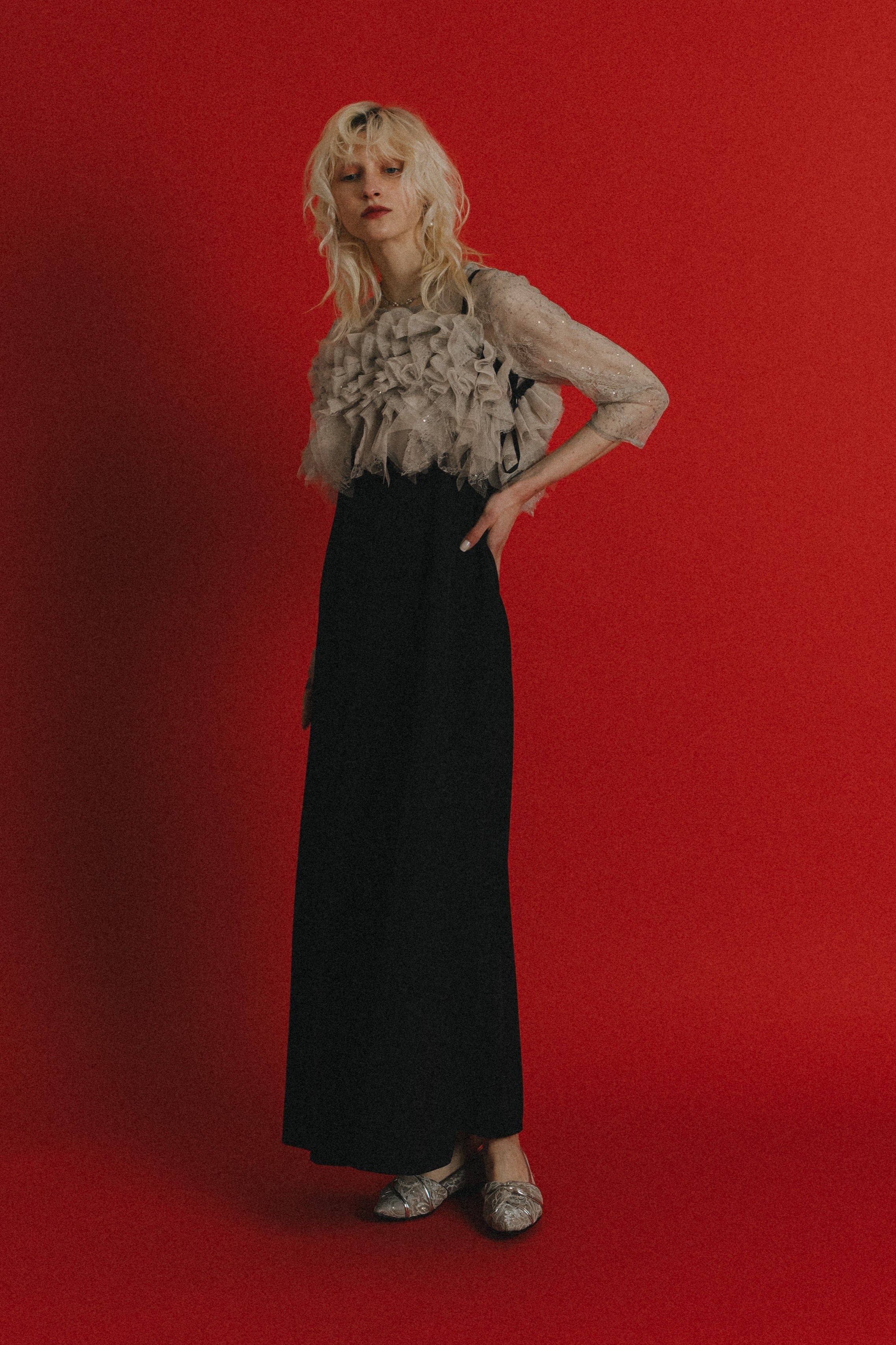 1085 Noir glitter dress