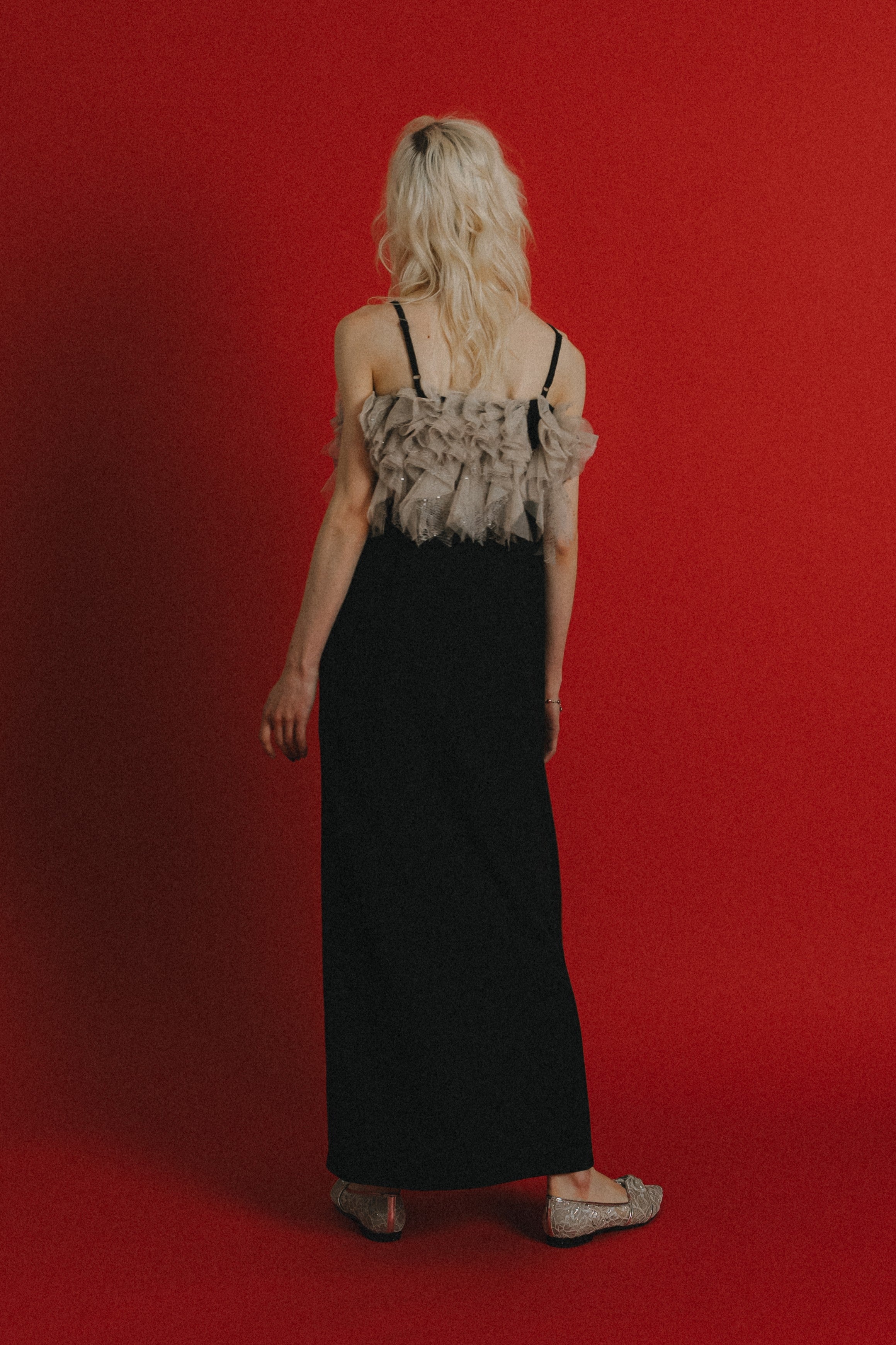 1085 Noir glitter dress