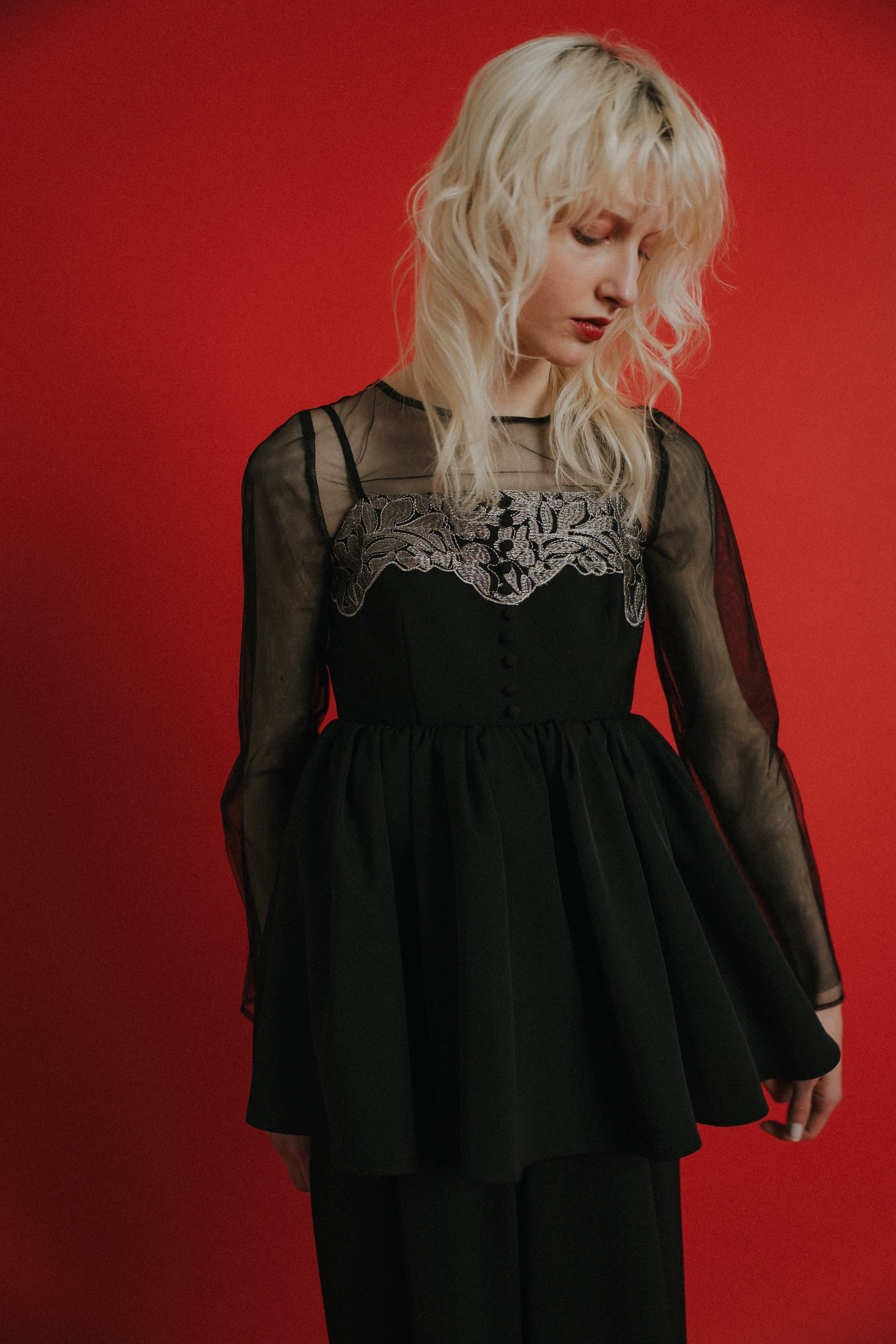 1099 Tulle Blouse