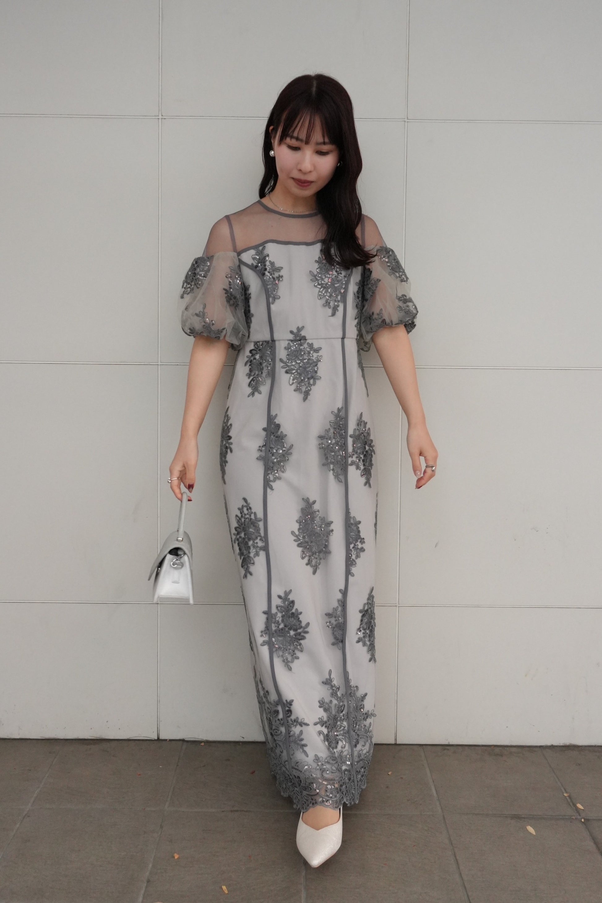 model:159cm size:M color:グレー