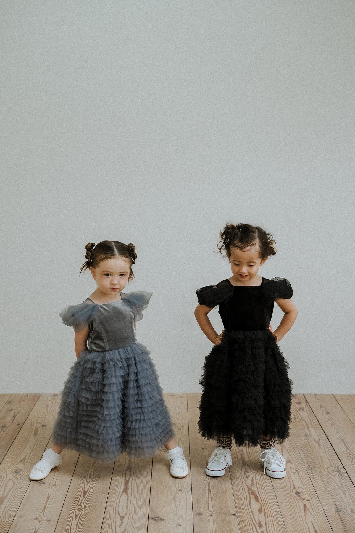 1155 Velour Ruffle Dress kids