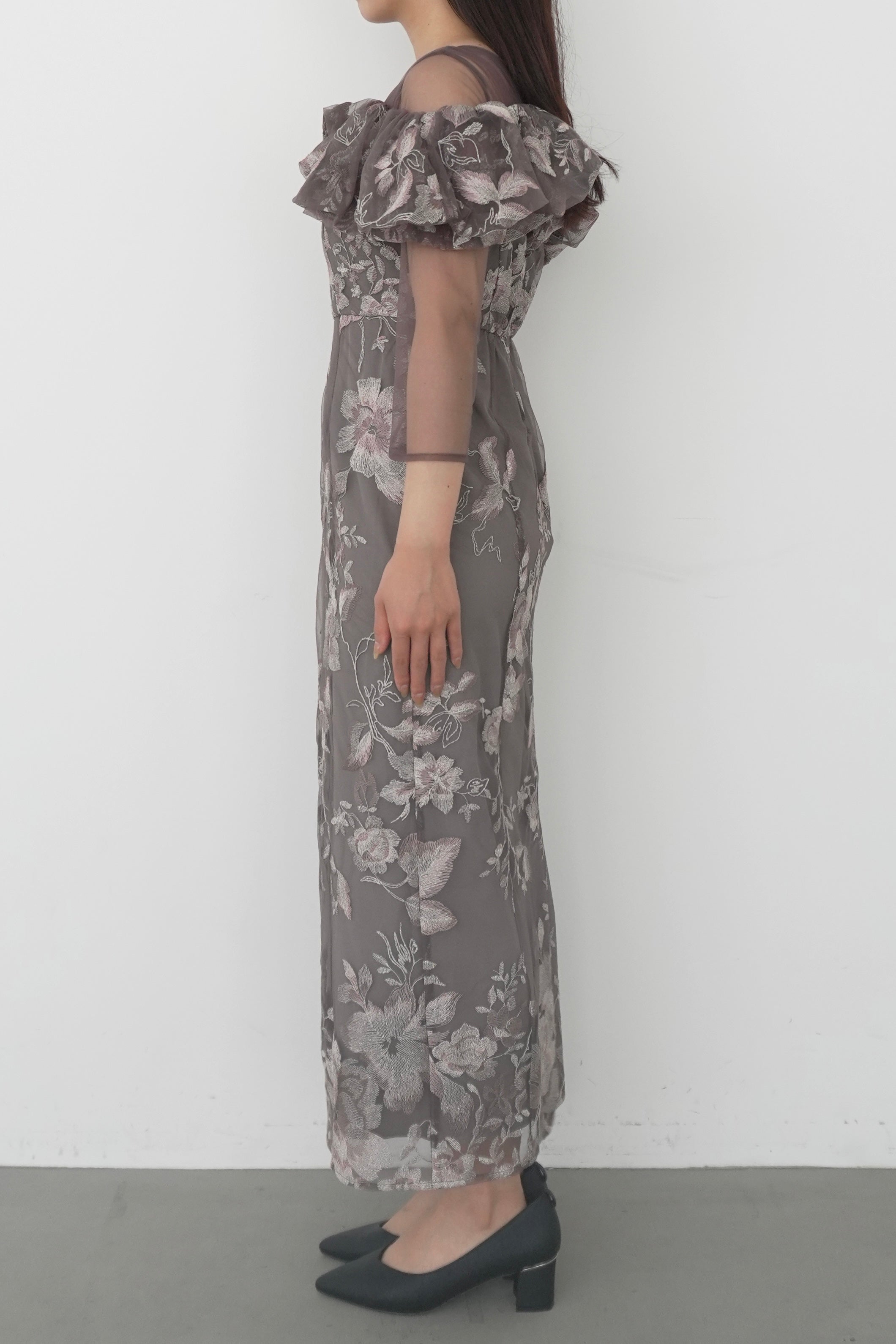 model:159cm size:M color:チャコール