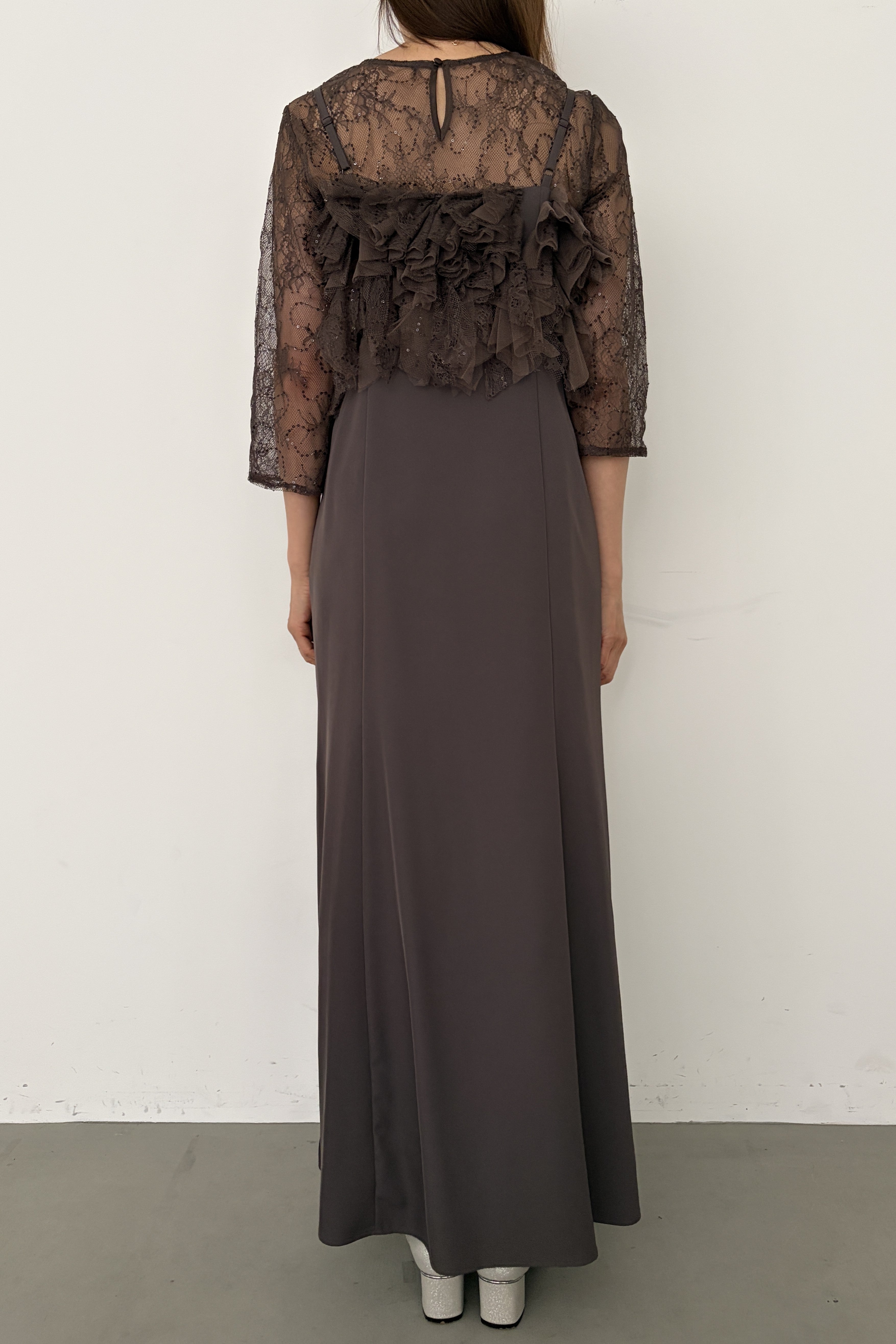 model:164cm size:L color:ブラウン