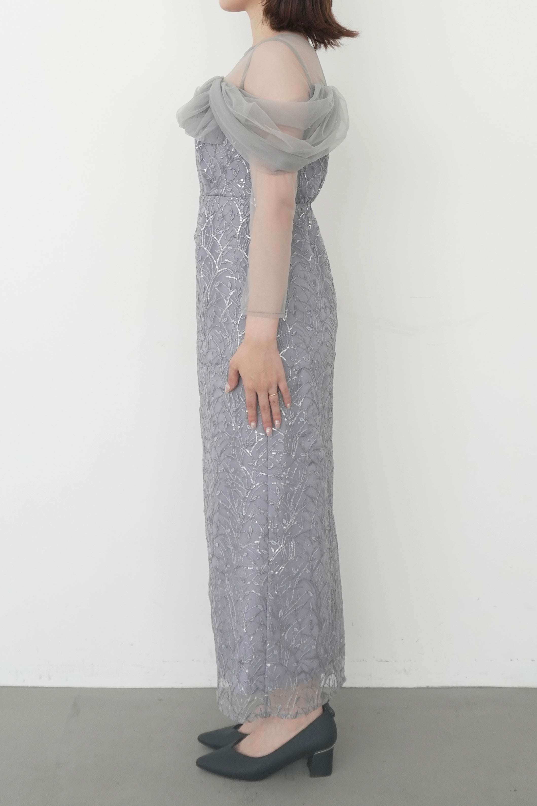 model:153cm size:S color:グレー