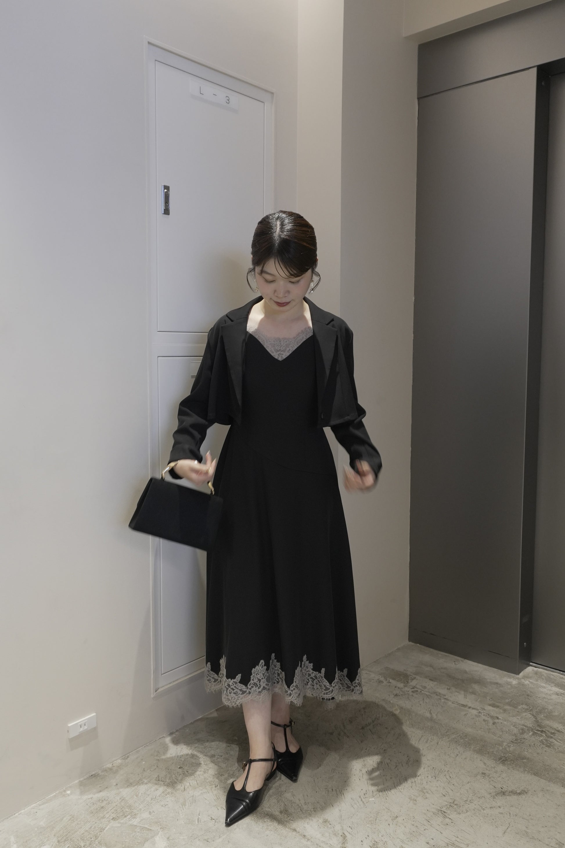 model:153cm size:S color:ブラック