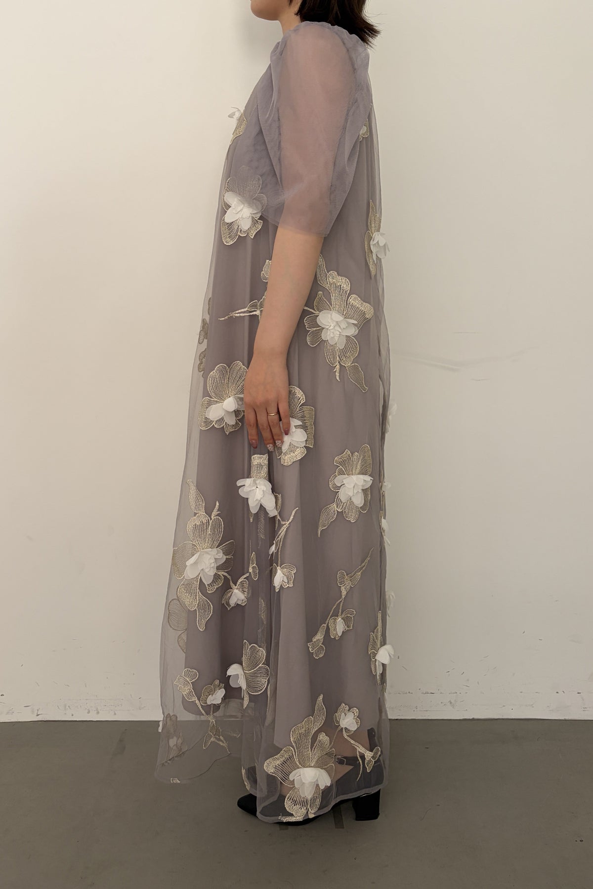 model:153cm size:M/Short color:グレー