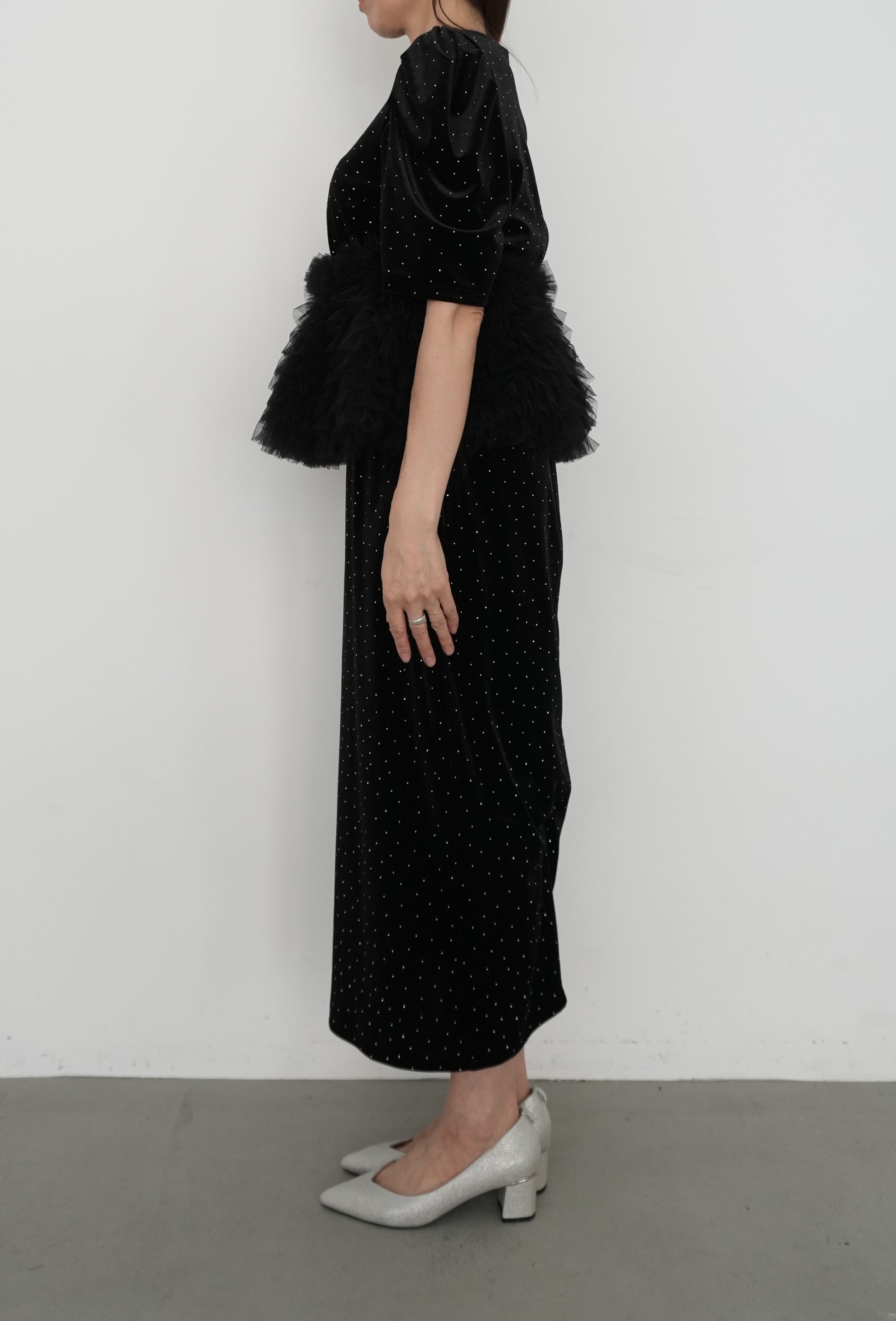 model:164cm size:M color:ブラック