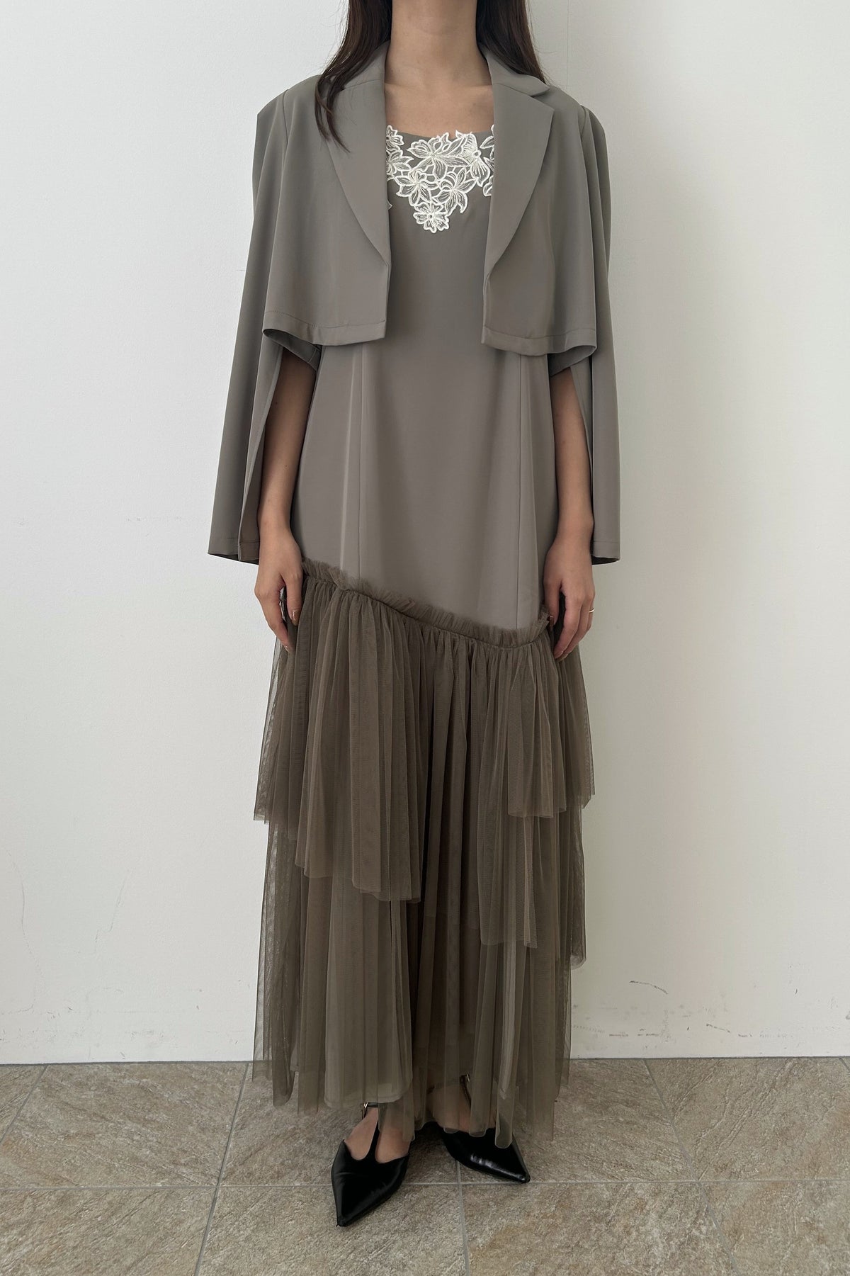 model:165cm size:M color:カーキブラウン
