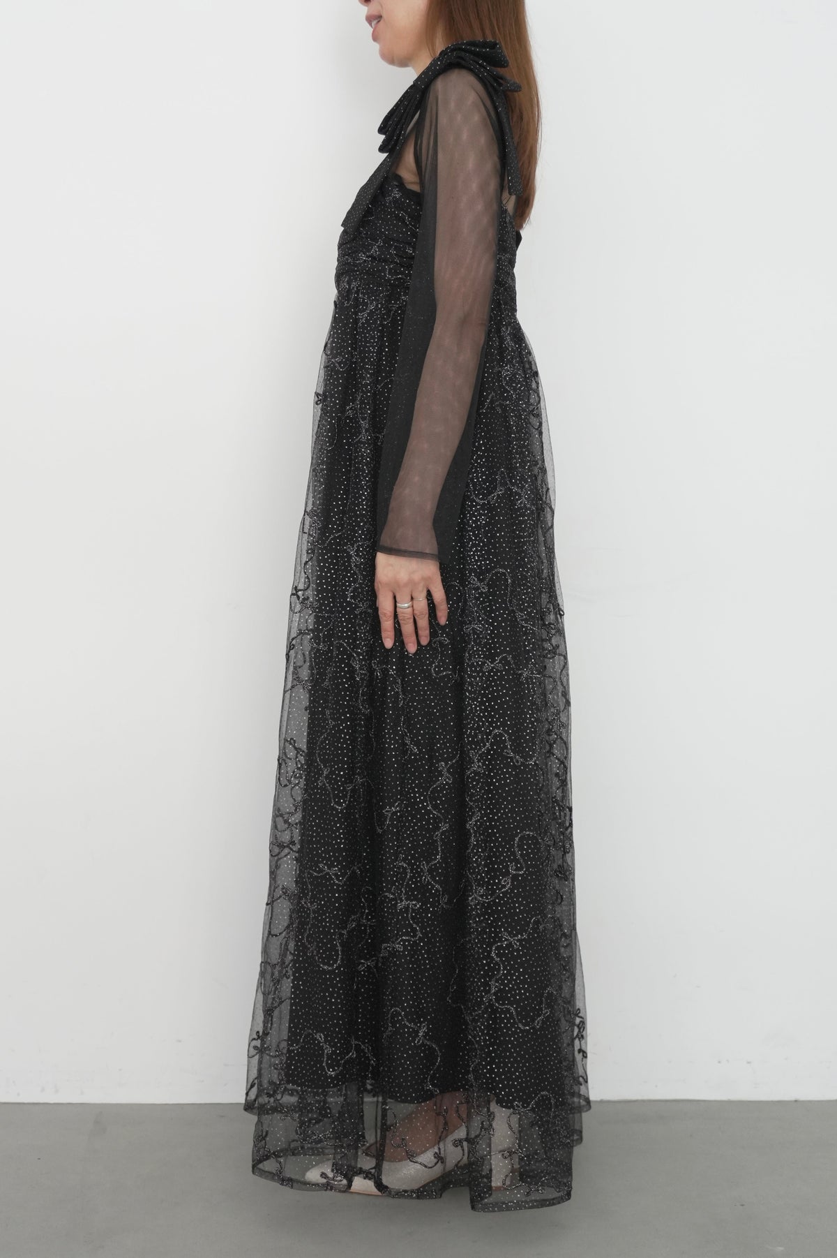 model:164cm size:L color:ブラック