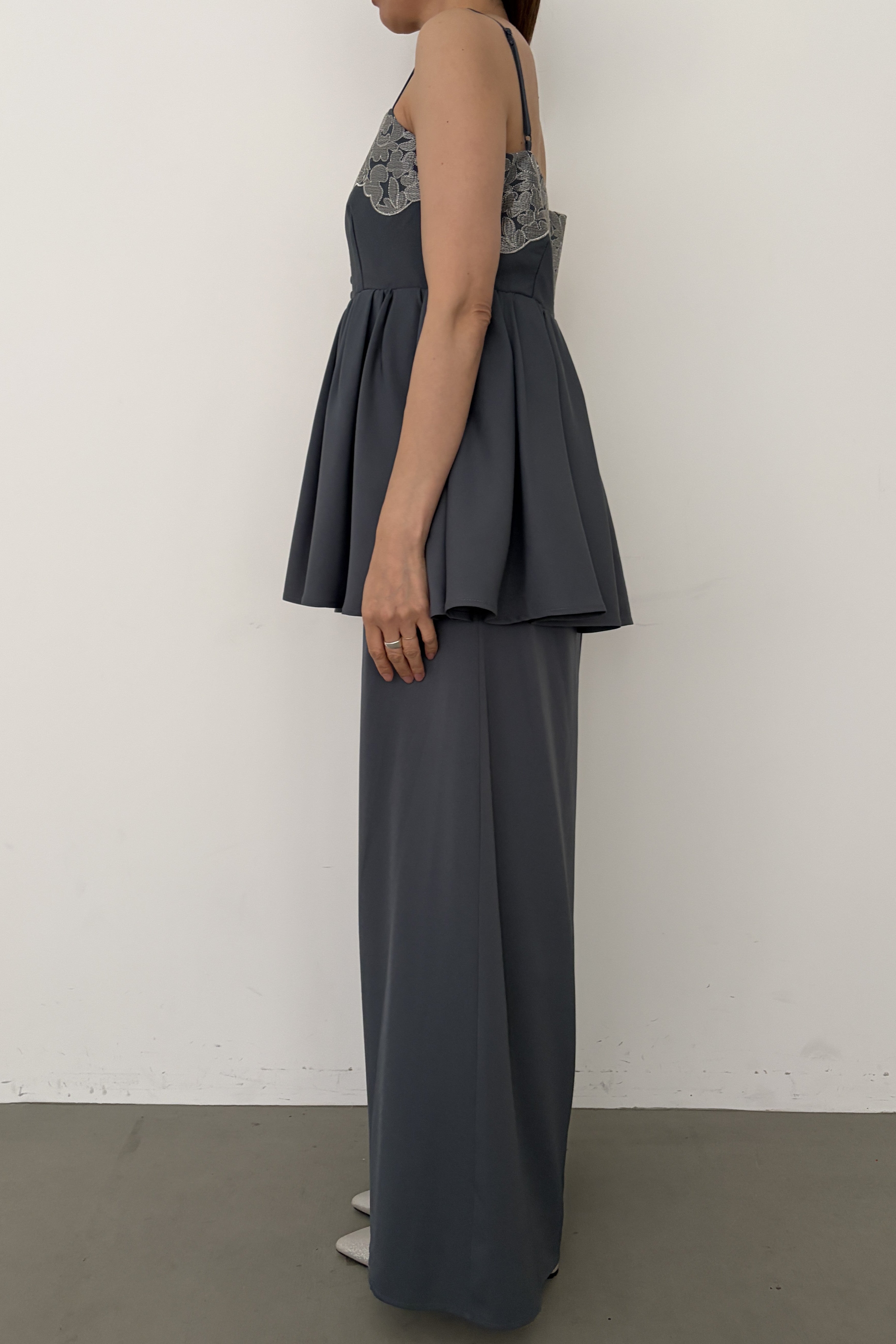 model:164cm size:L color:ブルー