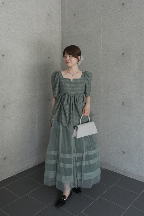 model:153cm color:グリーン